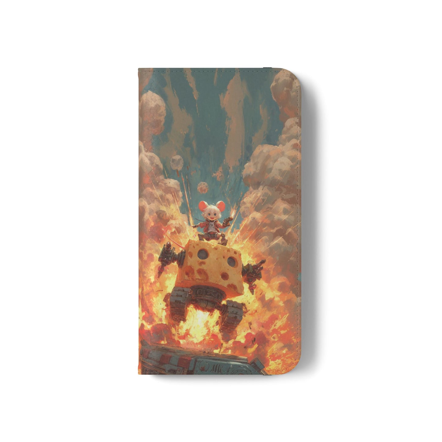 Battle Tank Mouse - Wallet Flip Case