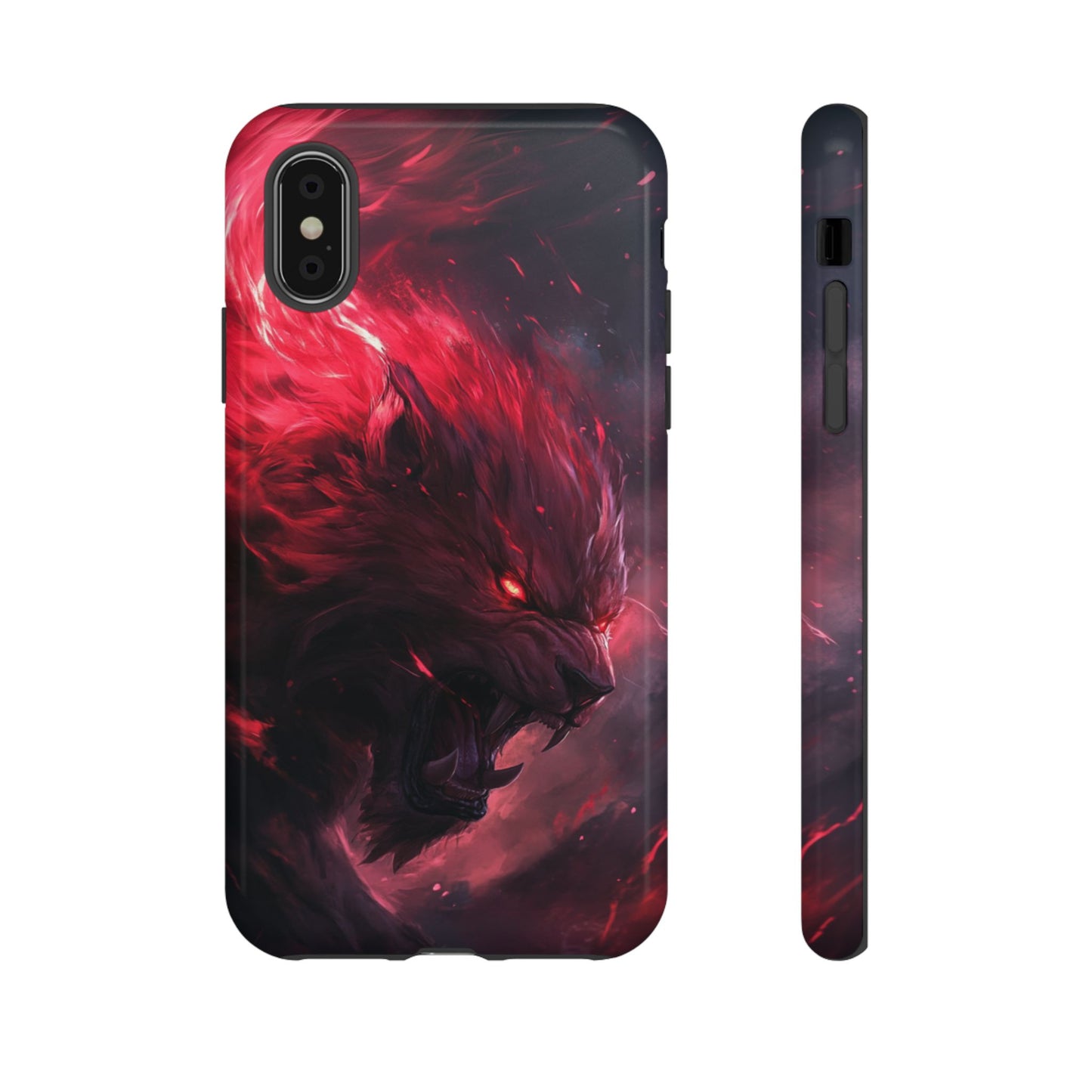Fiery Wolf Spirit – Tough iPhone Case