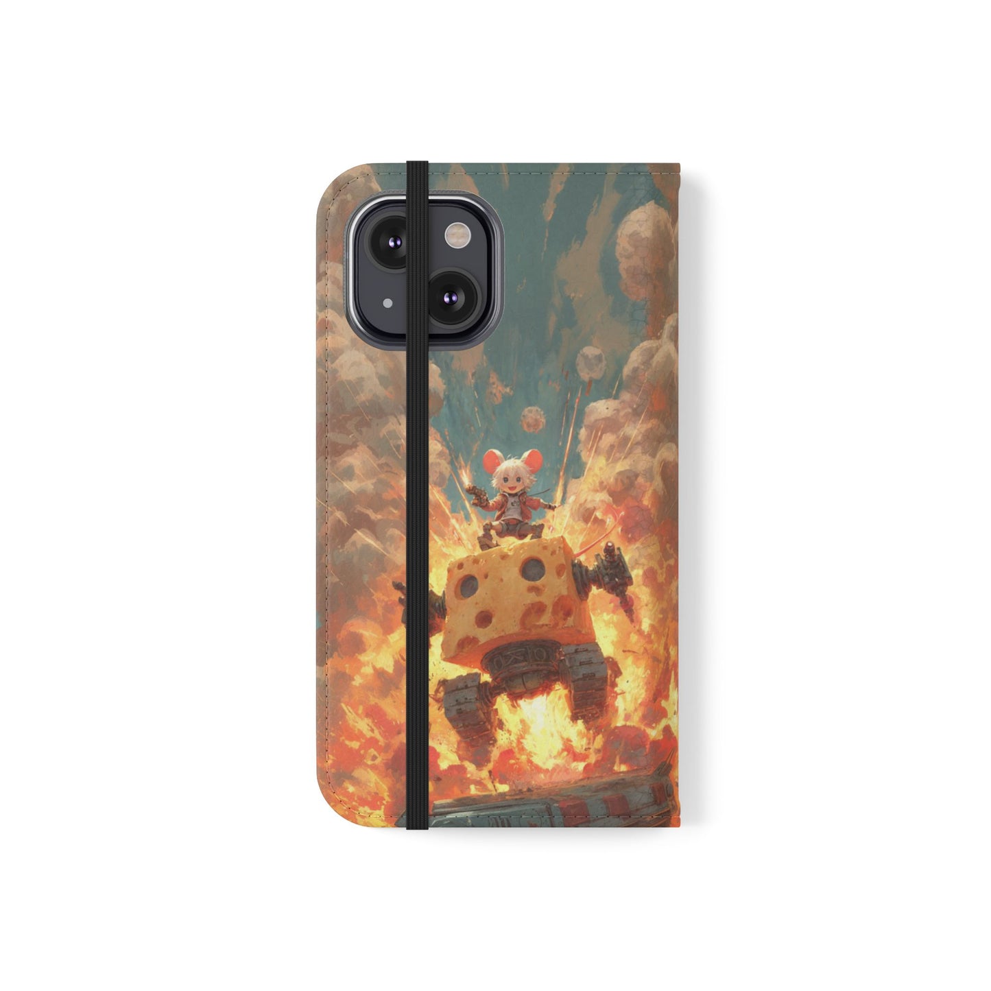 Battle Tank Mouse - Wallet Flip Case