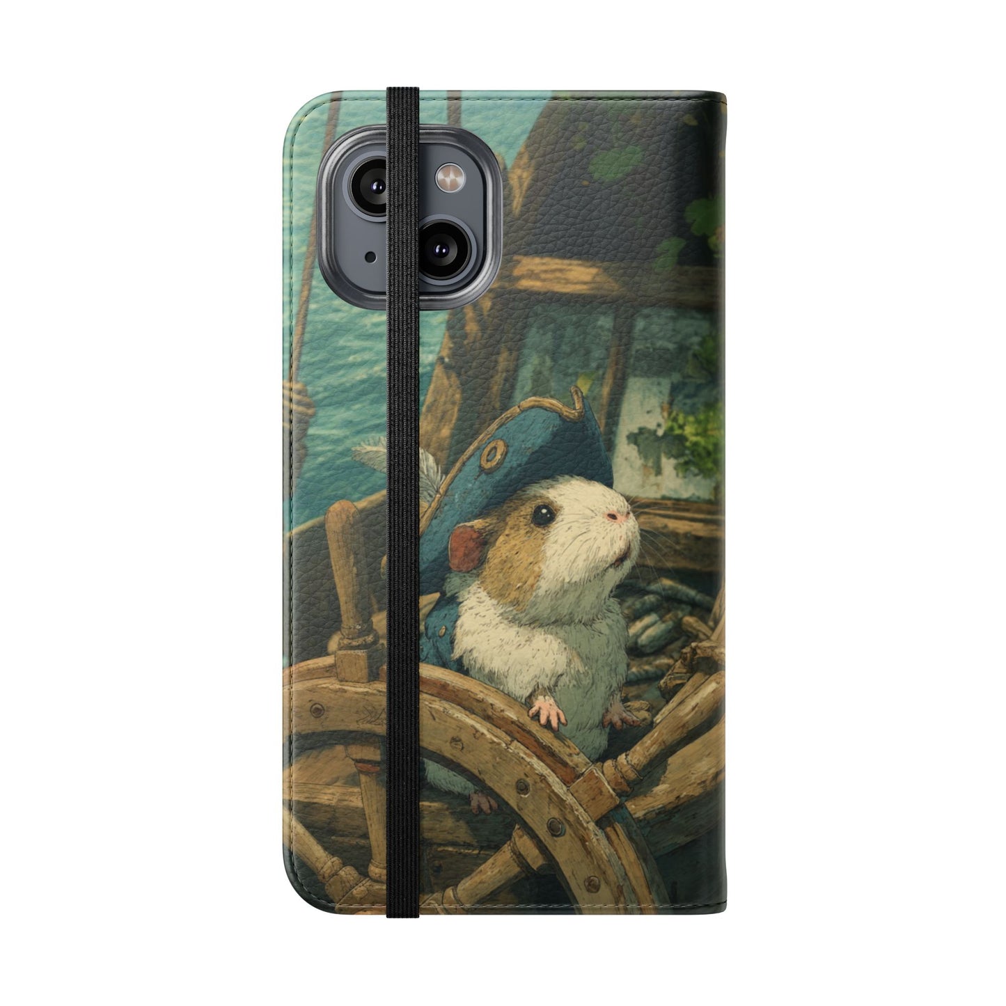 Pirate Captain Guinea Pig - Wallet Flip Case