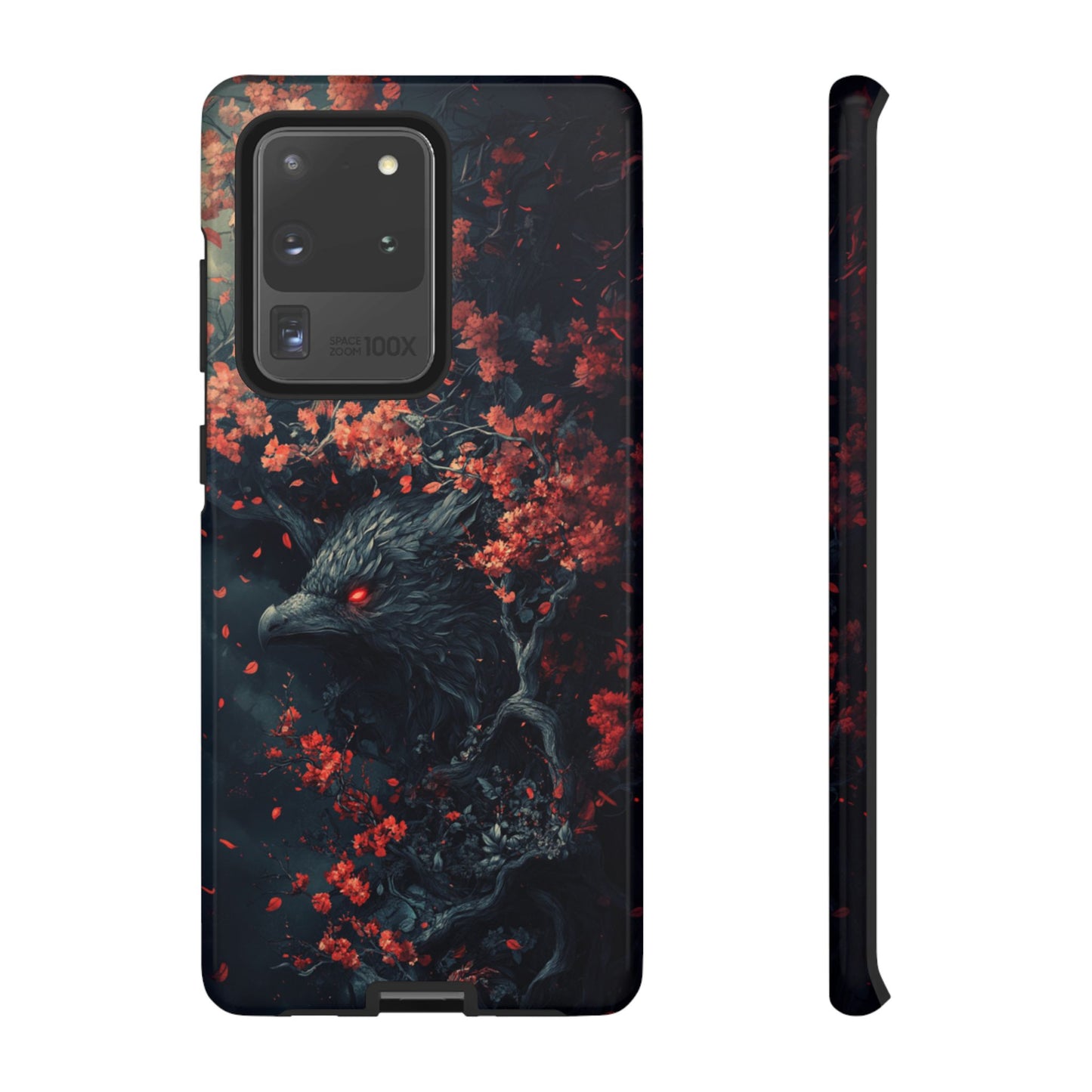 Crimson Raven Bloom – Tough Samsung Galaxy Case