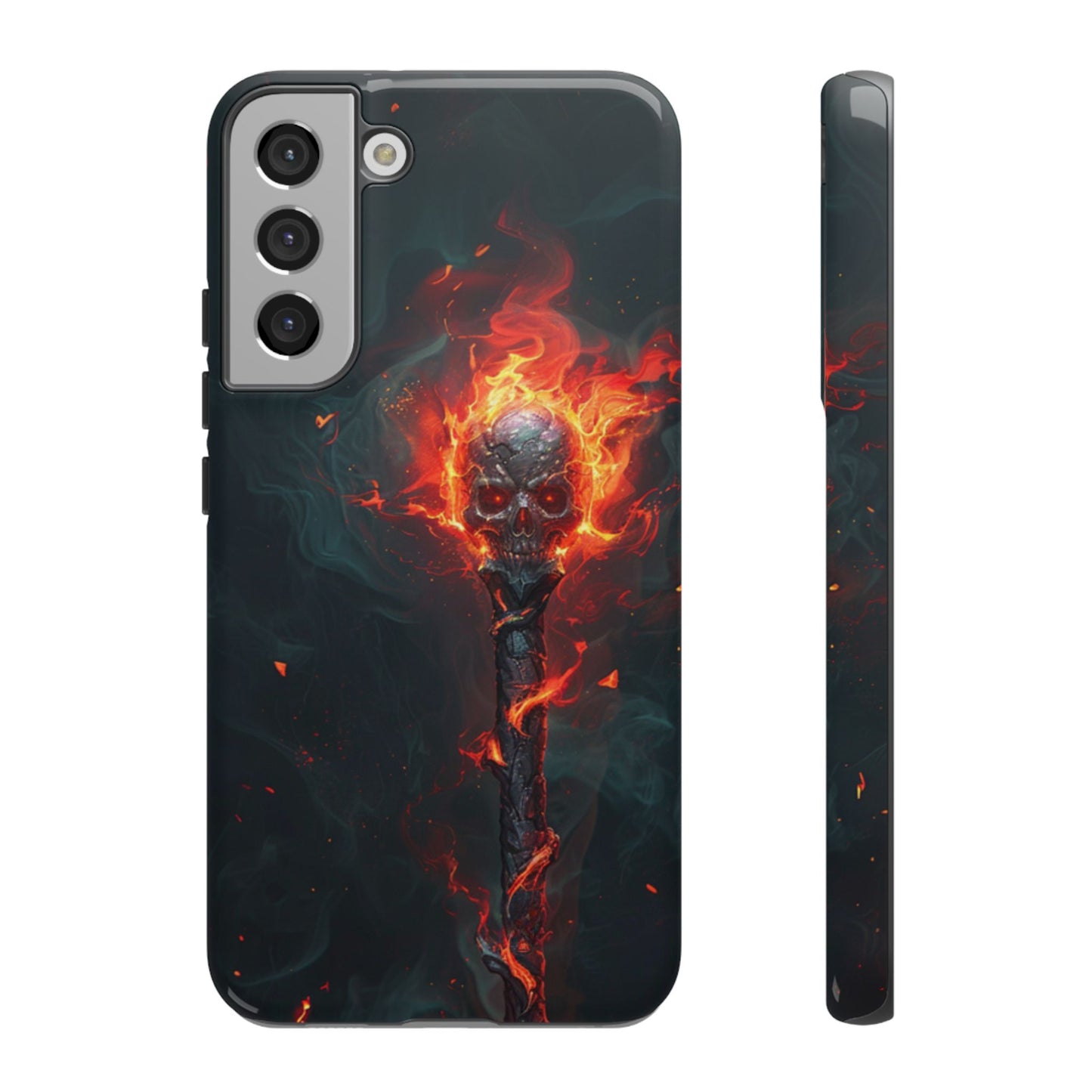 Inferno Skull Staff - Tough Samsung Galaxy Case