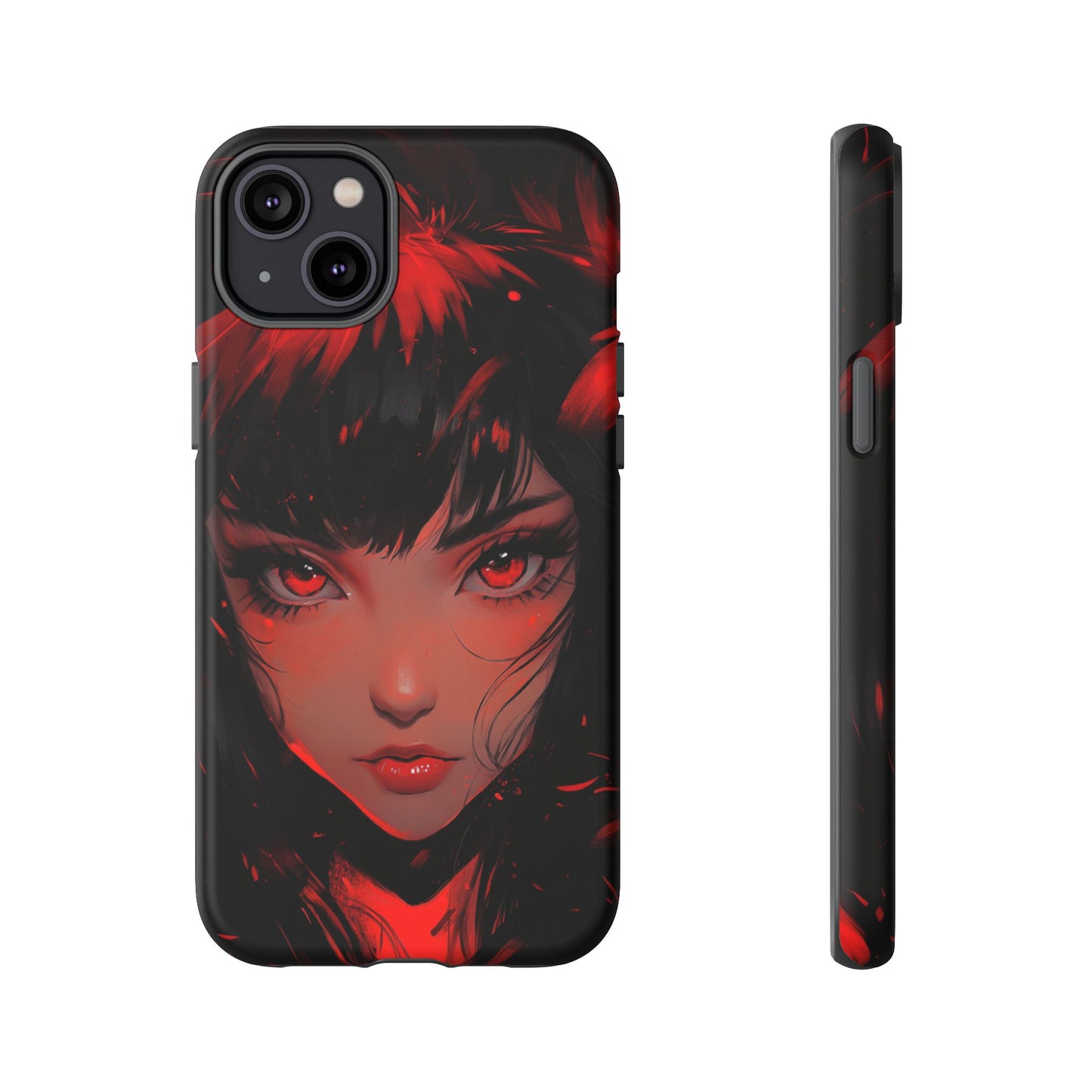 Fiery Gaze Anime Phone Case – iPhone, Google Pixel, Samsung Galaxy