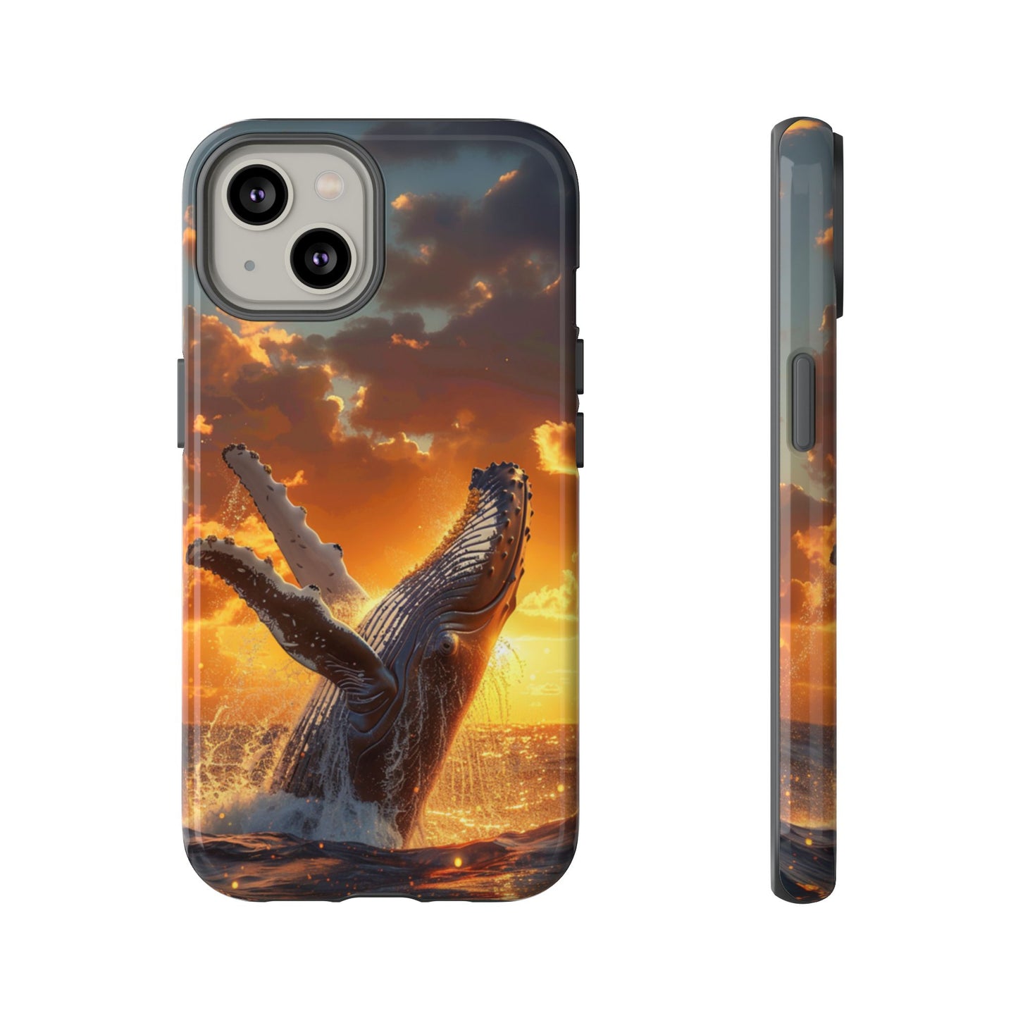 Sunset Breach Whale - Tough iPhone Case