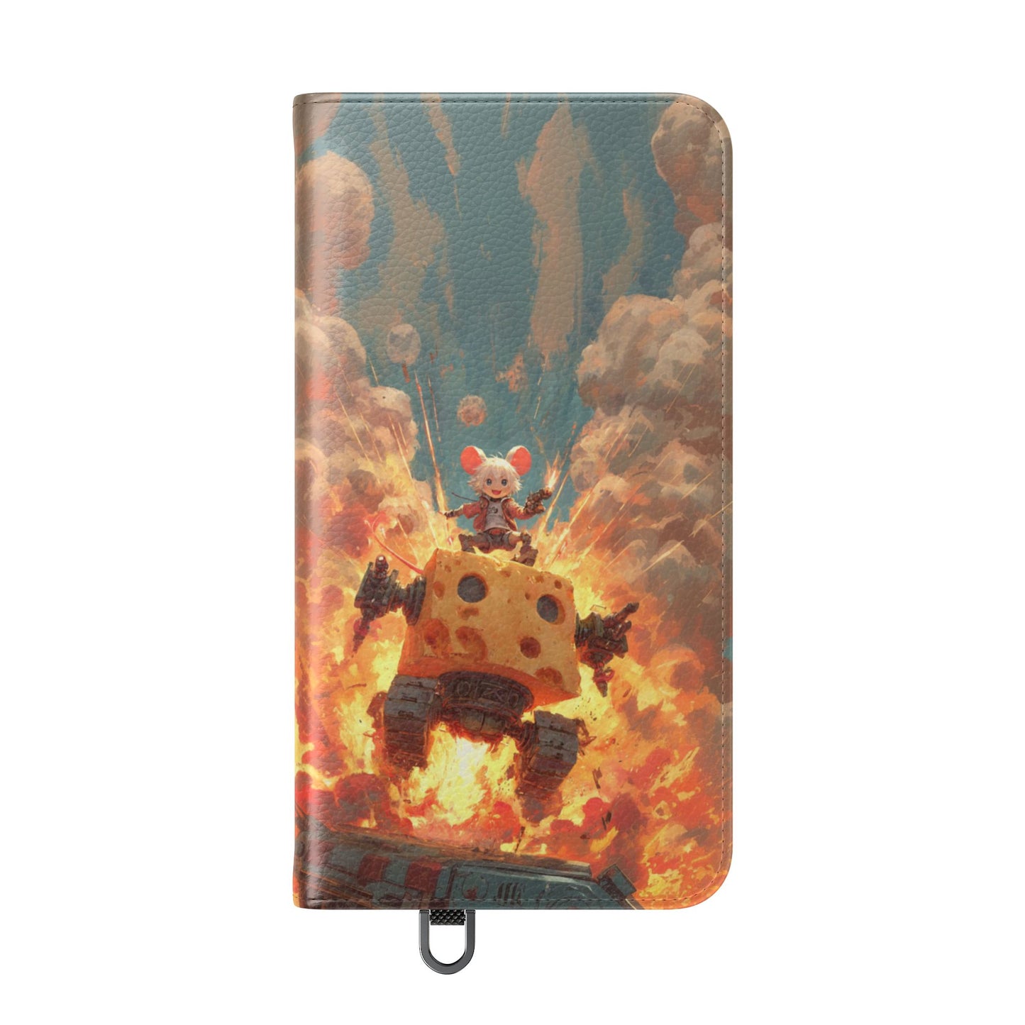 Battle Tank Mouse - Wallet Flip Case