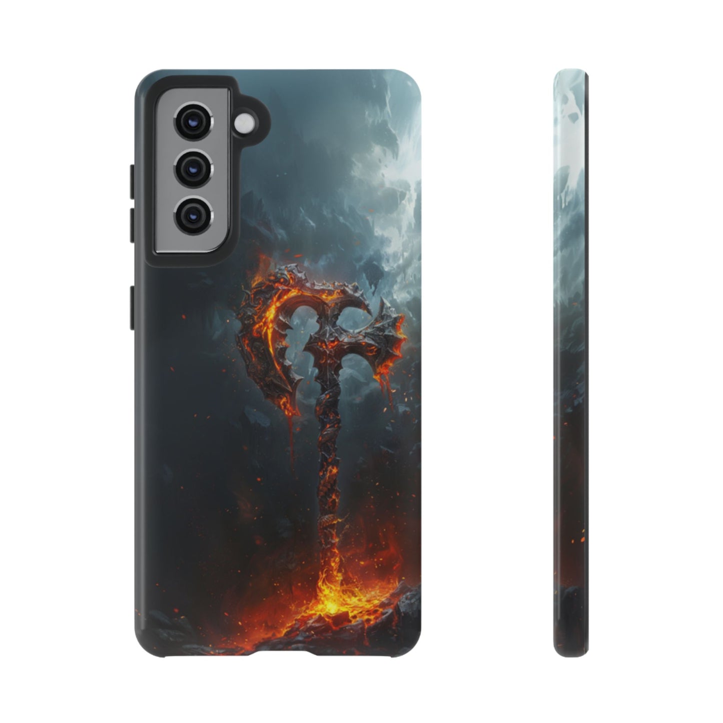 Molten War Axe - Tough Samsung Galaxy Case