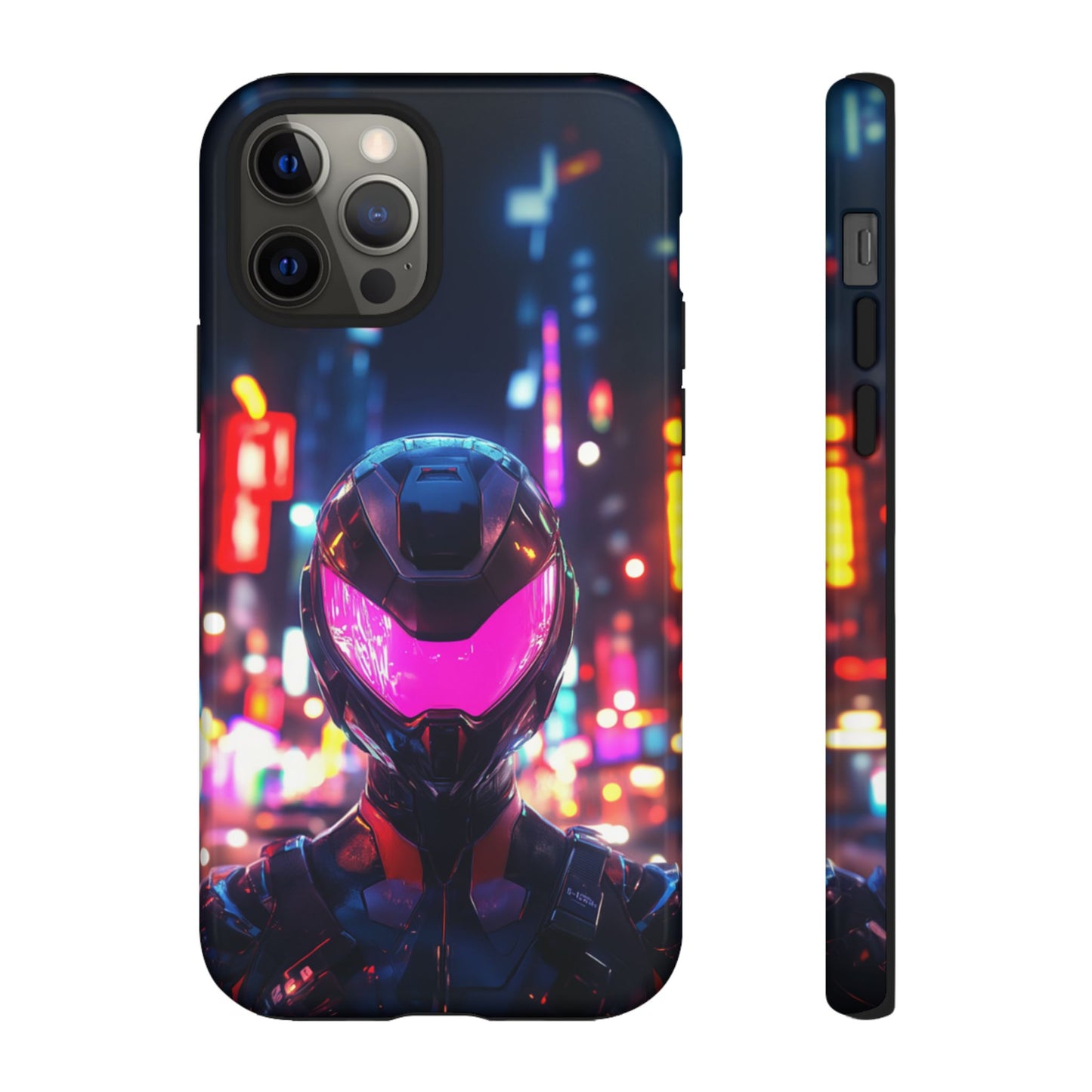 Neon Guardian Warrior – Tough iPhone Case