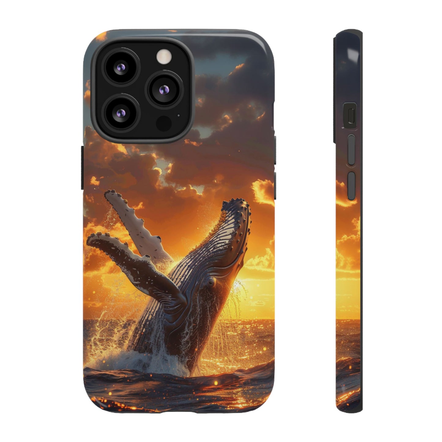 Sunset Breach Whale - Tough iPhone Case