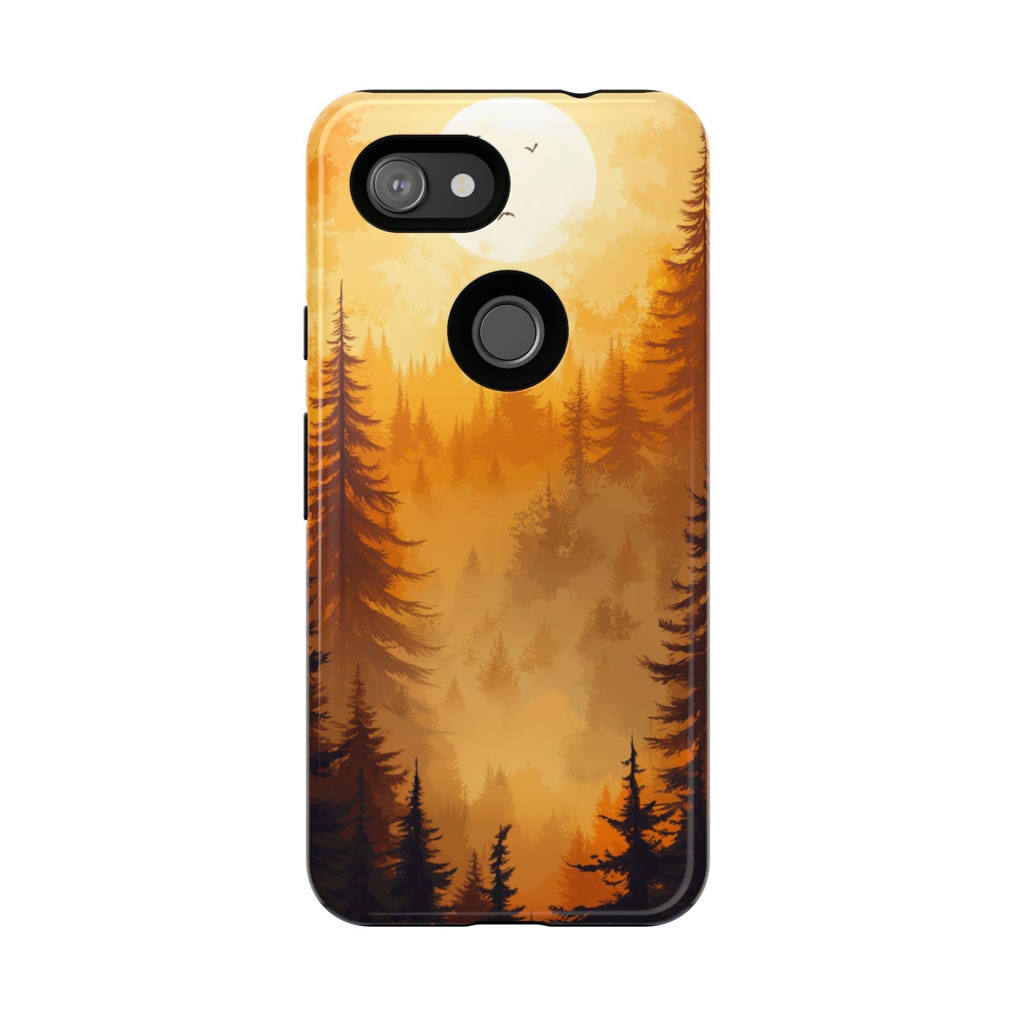 Golden Forest Silhouette – Tough Google Pixel Case