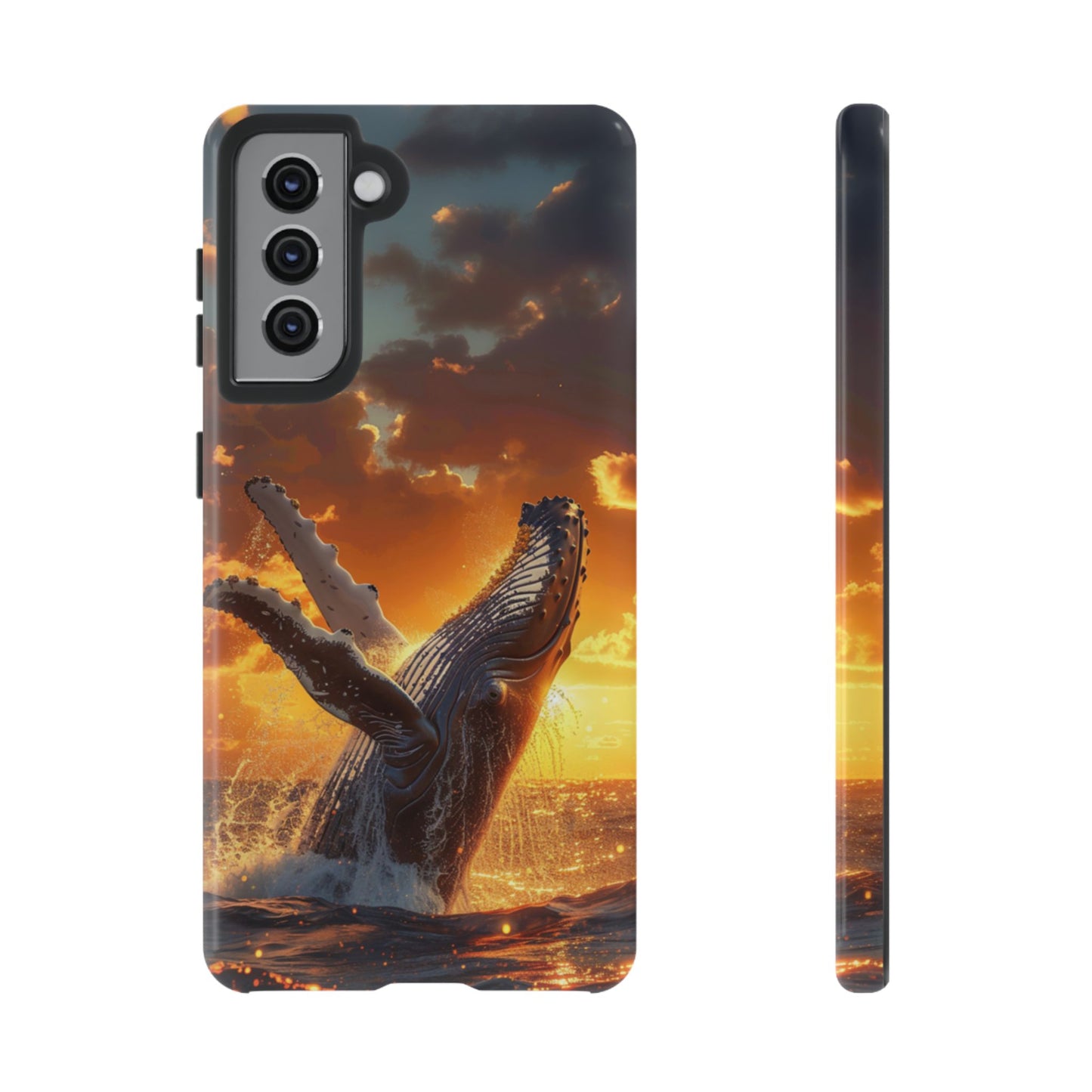 Sunset Breach Whale - Tough Samsung Galaxy Case