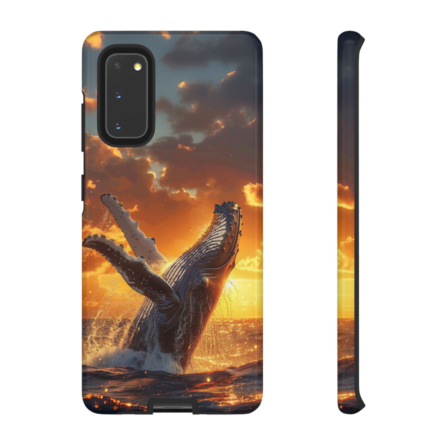 Sunset Breach Whale - Tough Samsung Galaxy Case