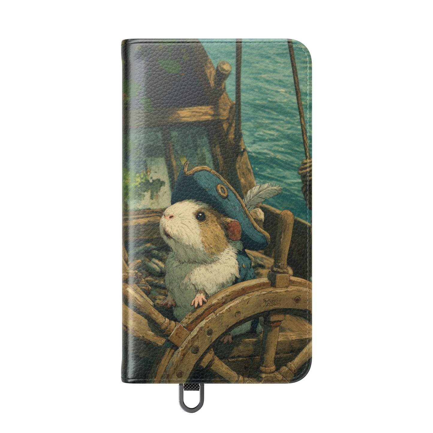 Pirate Captain Guinea Pig - Wallet Flip Case