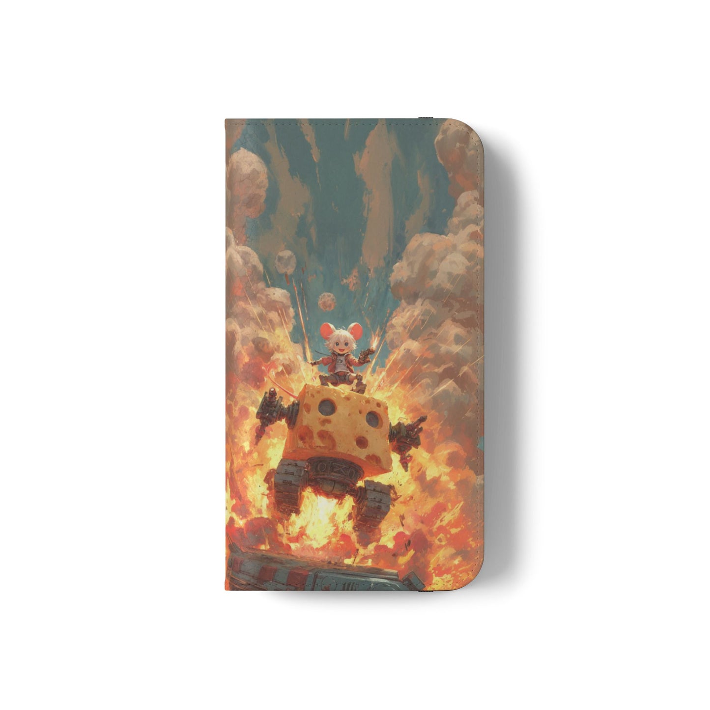 Battle Tank Mouse - Wallet Flip Case