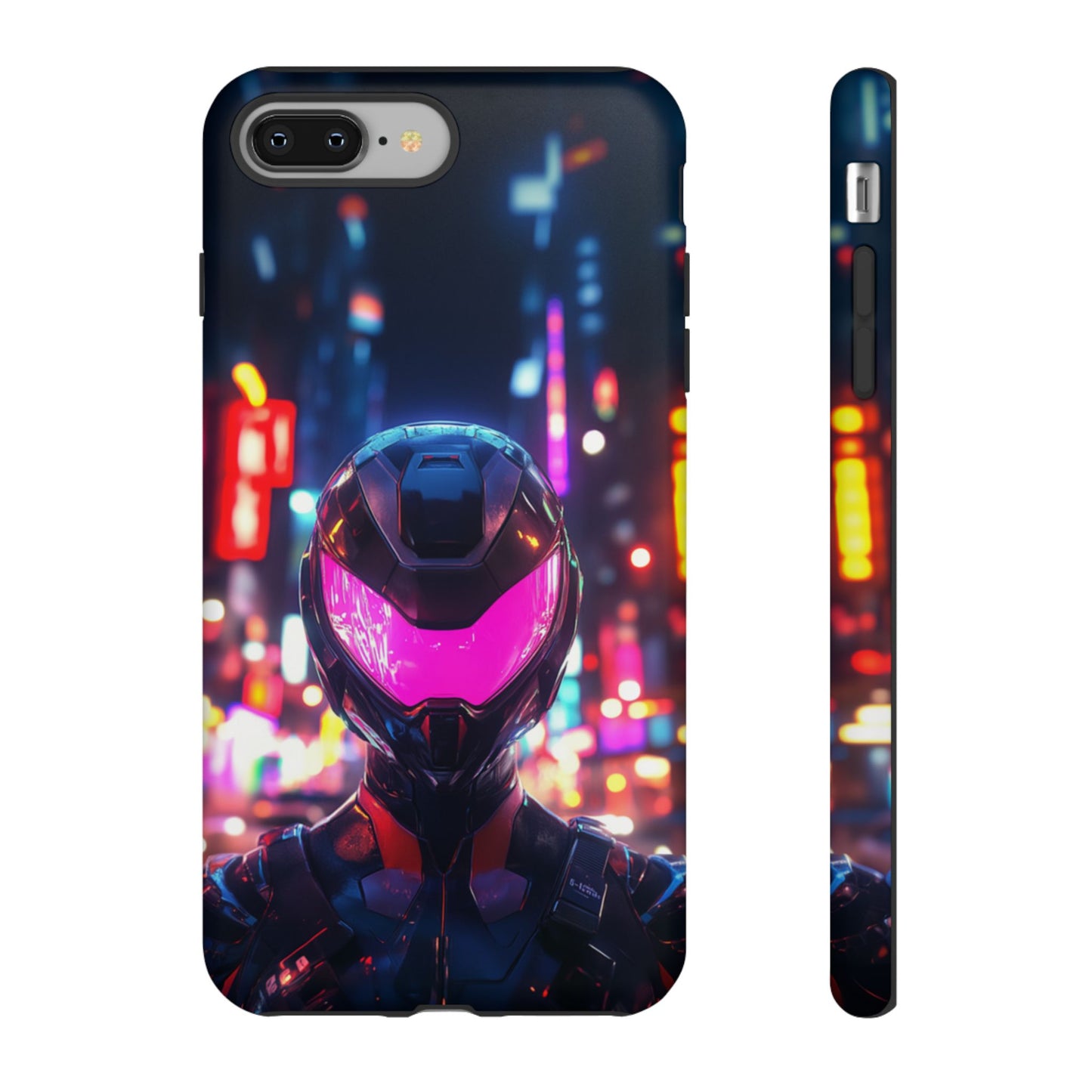 Neon Guardian Warrior – Tough iPhone Case
