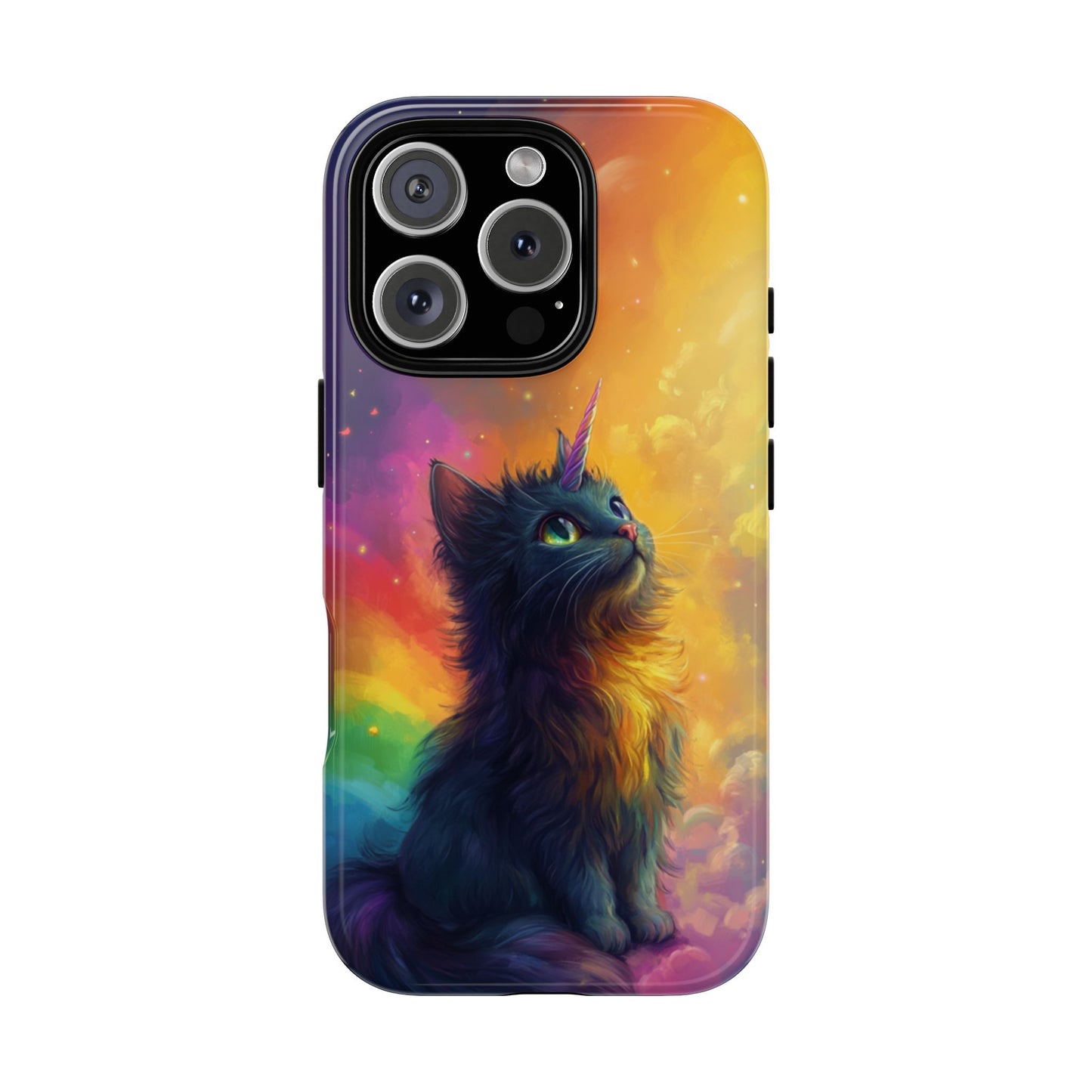 Rainbow Unicorn Cat Phone Case – iPhone, Google Pixel, Samsung Galaxy
