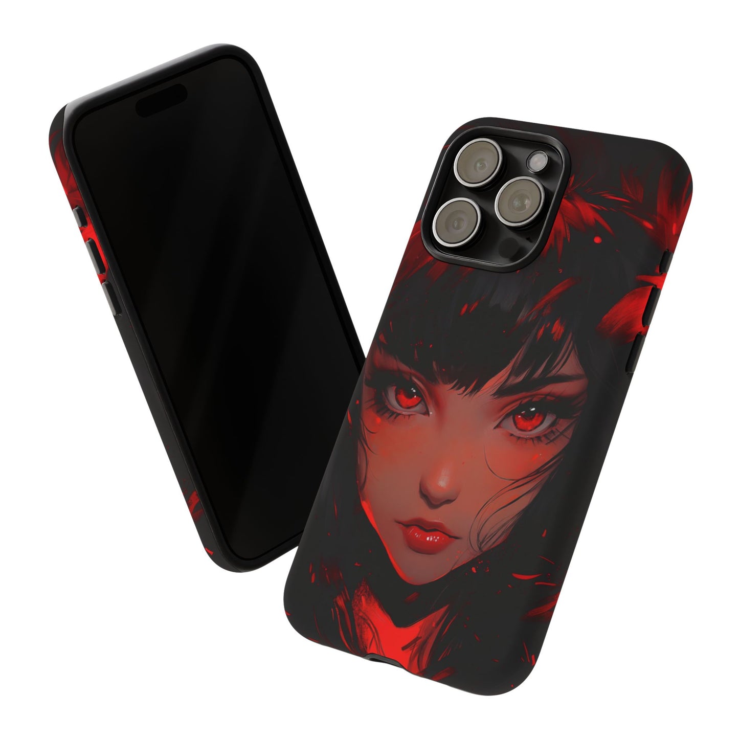 Fiery Gaze Anime Phone Case – iPhone, Google Pixel, Samsung Galaxy