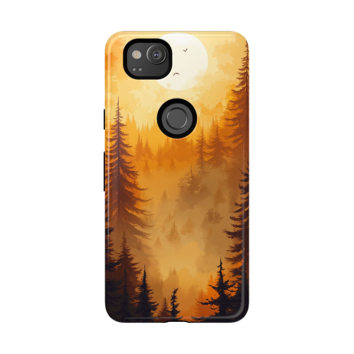 Golden Forest Silhouette – Tough Google Pixel Case