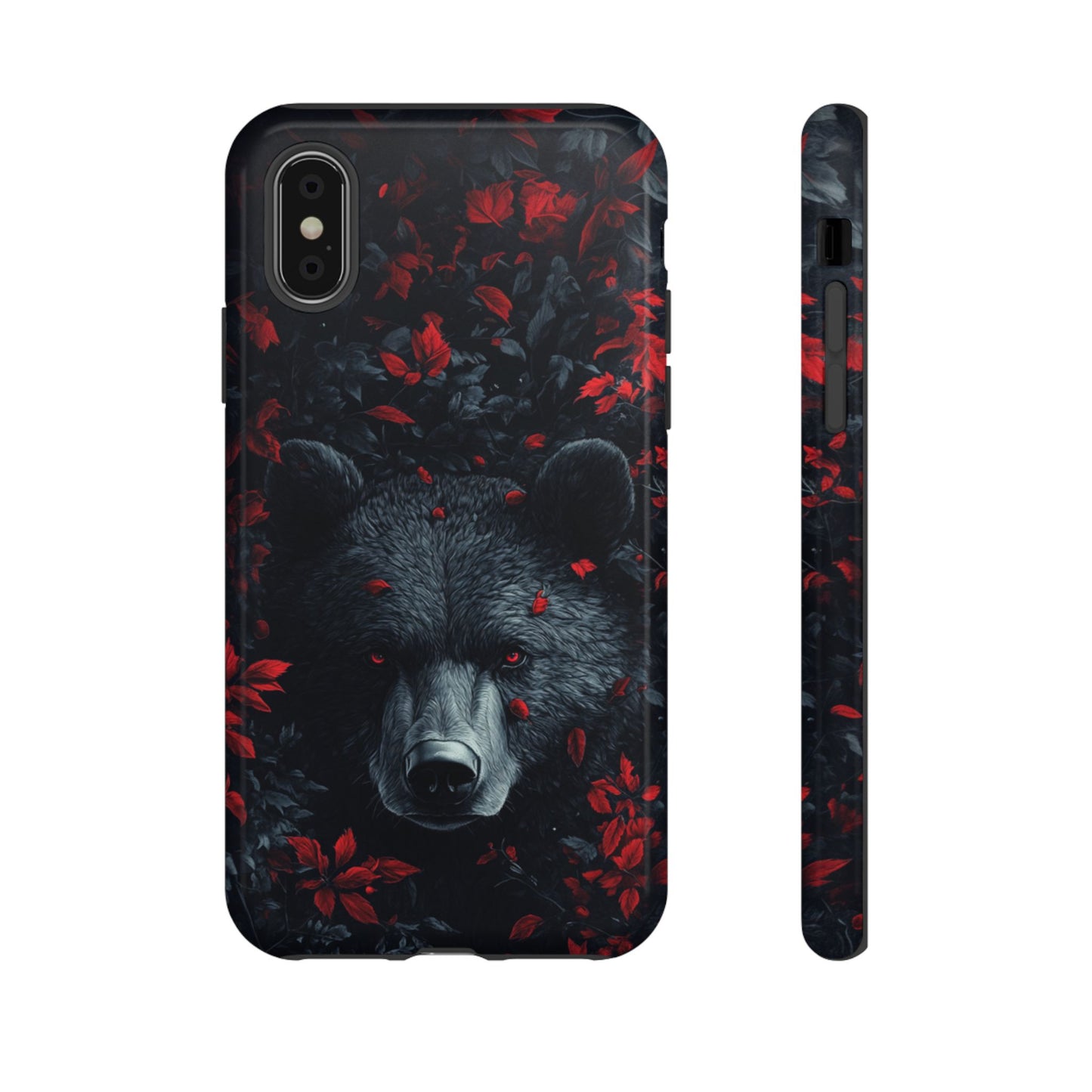 Crimson Bear Thicket – Tough iPhone Case