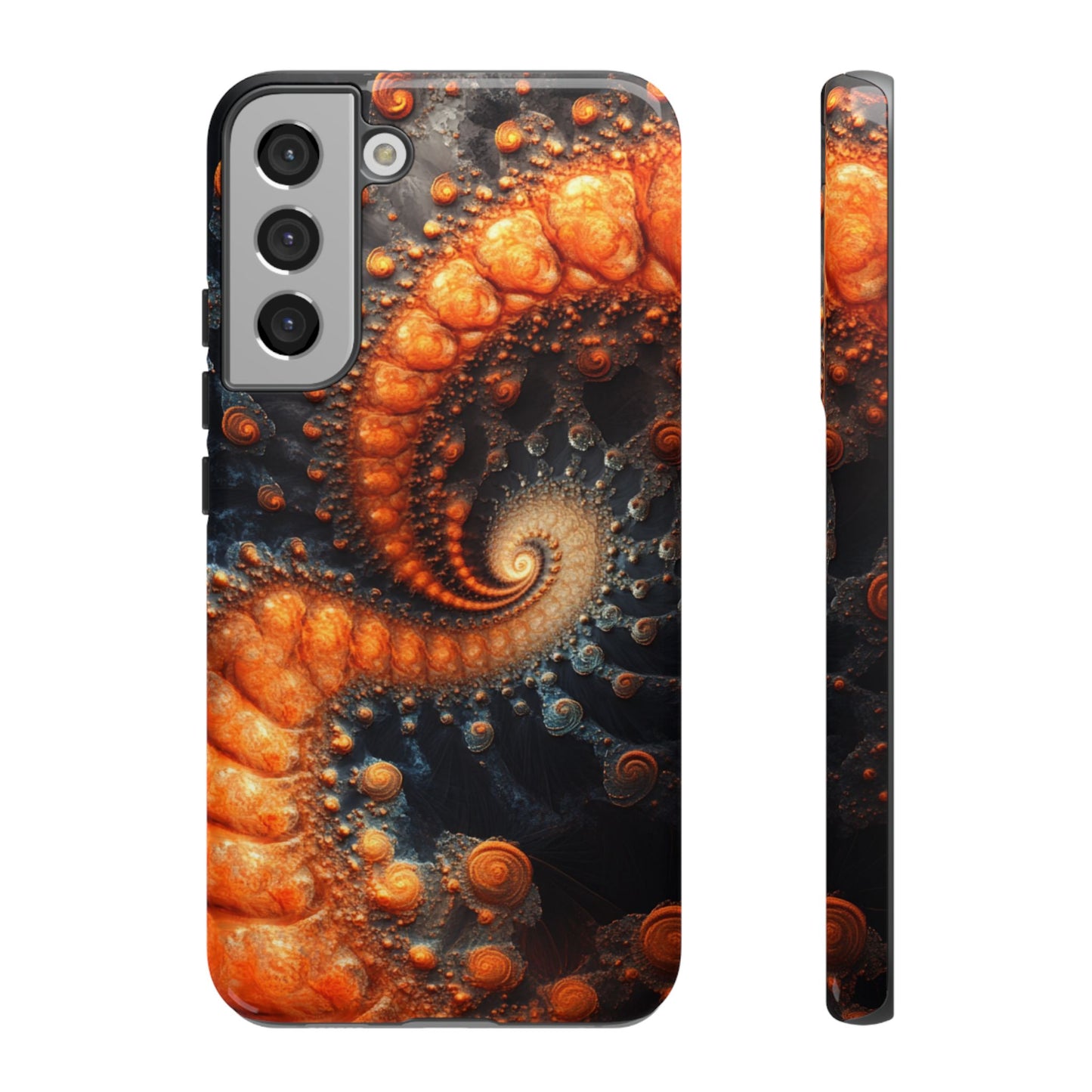 Amber Spiral Fractal – Tough Samsung Galaxy Case