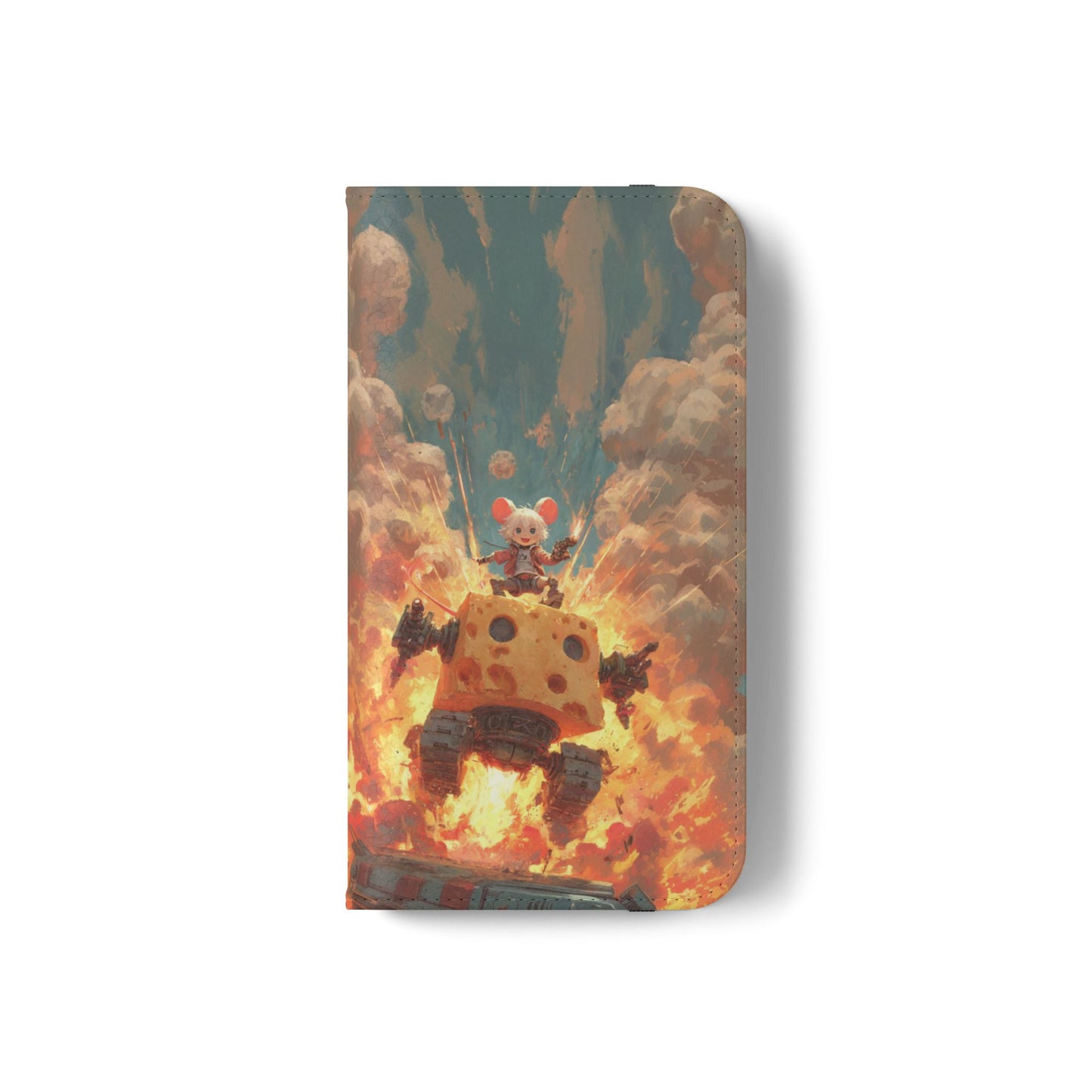 Battle Tank Mouse - Wallet Flip Case