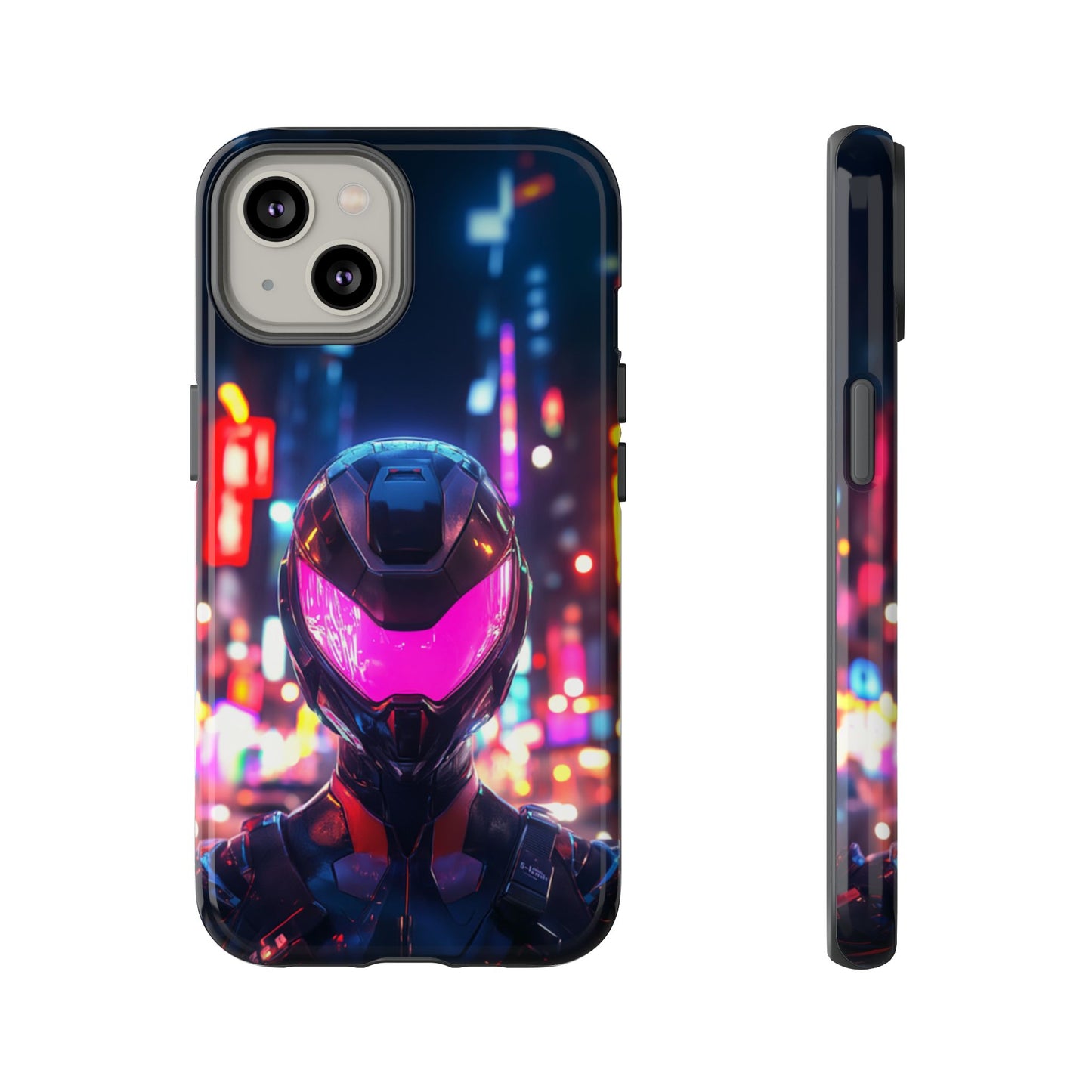 Neon Guardian Warrior – Tough iPhone Case