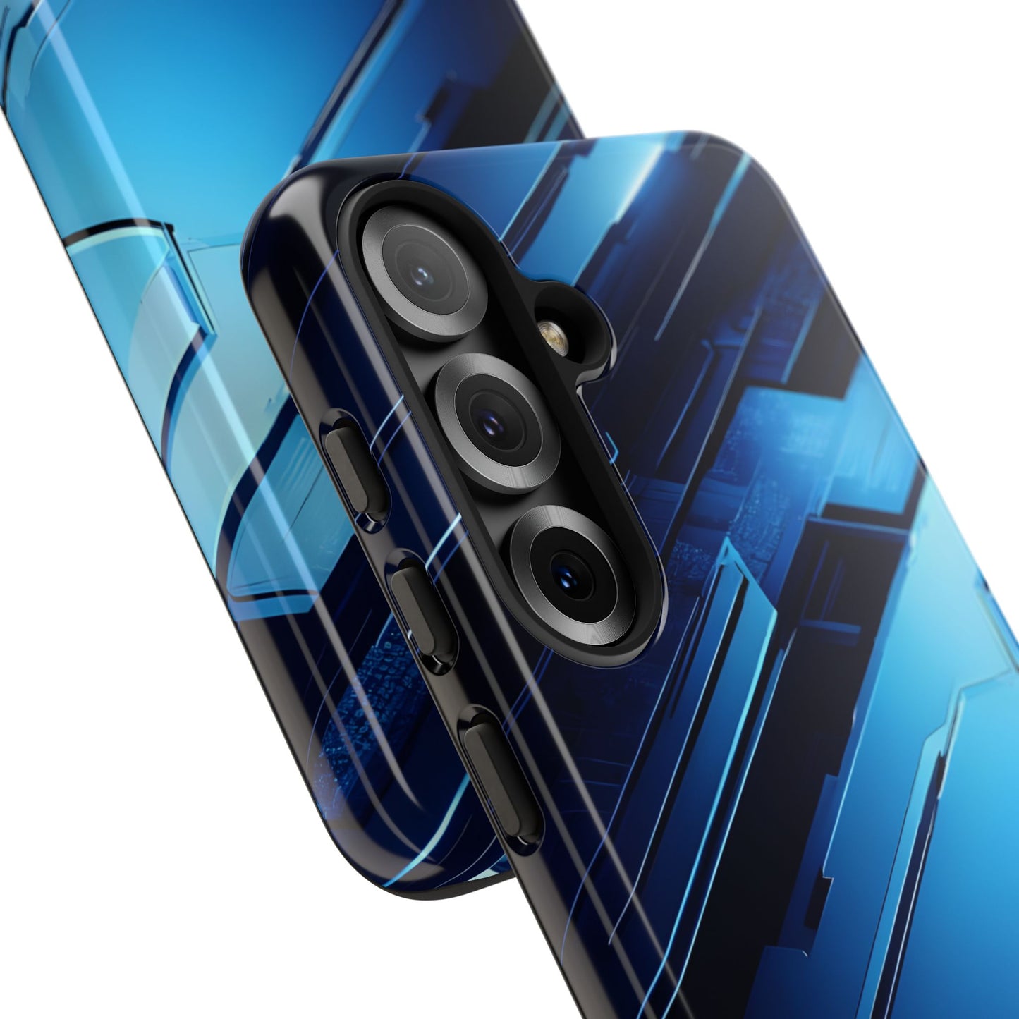 Blue Tech Matrix - Tough Samsung Galaxy Case