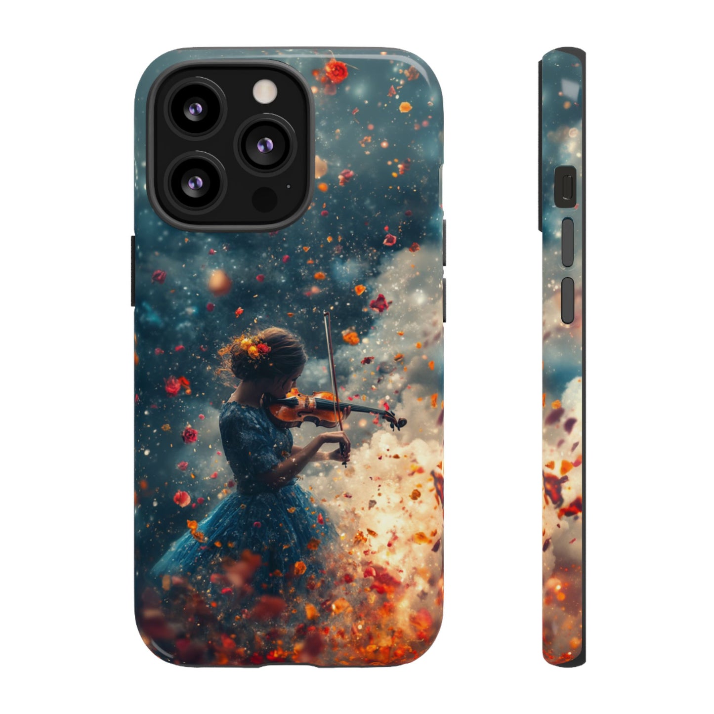 Petal Breeze Violinist Phone Case - iPhone, Google Pixel, Samsung Galaxy