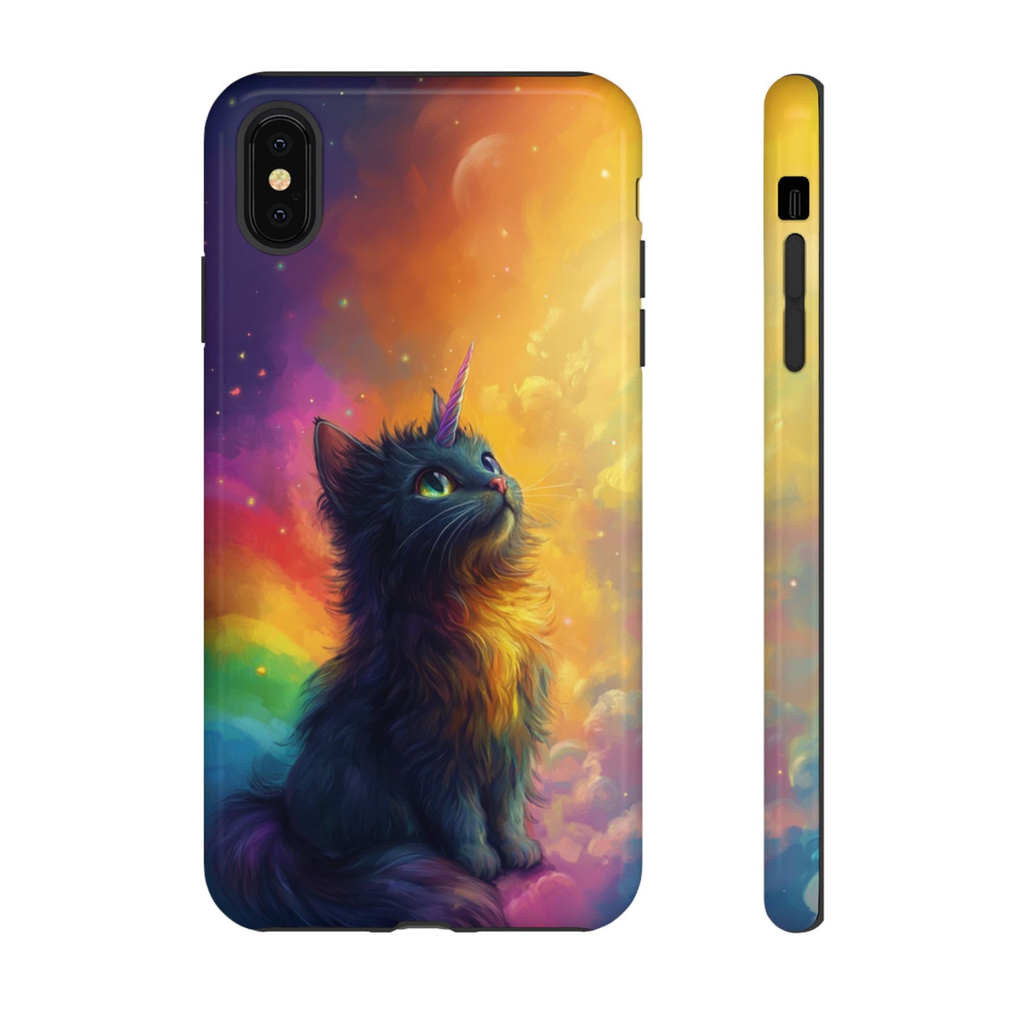 Rainbow Unicorn Cat Phone Case – iPhone, Google Pixel, Samsung Galaxy