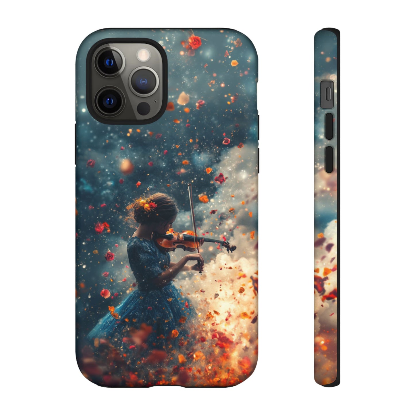 Petal Breeze Violinist Phone Case - iPhone, Google Pixel, Samsung Galaxy