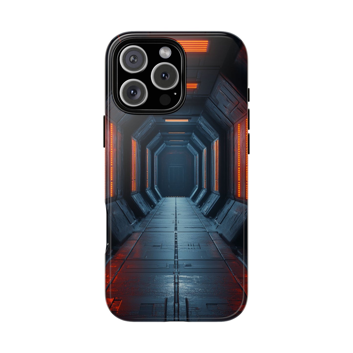 Red Alert Corridor – Tough iPhone Case