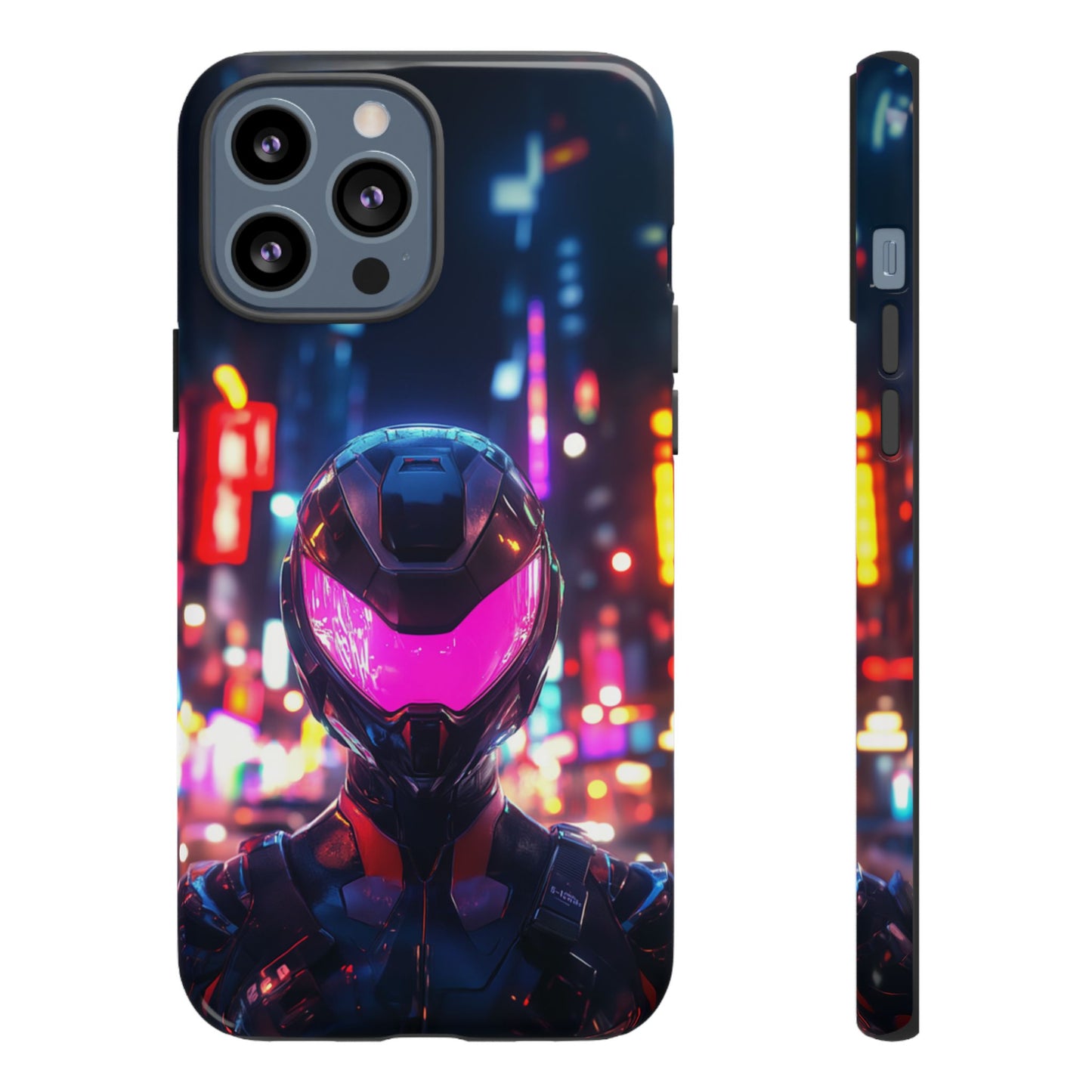 Neon Guardian Warrior – Tough iPhone Case