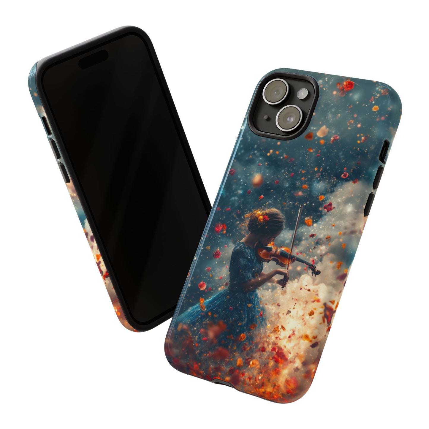 Petal Breeze Violinist Phone Case - iPhone, Google Pixel, Samsung Galaxy