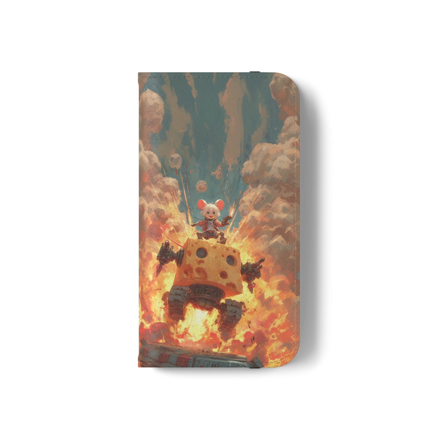 Battle Tank Mouse - Wallet Flip Case