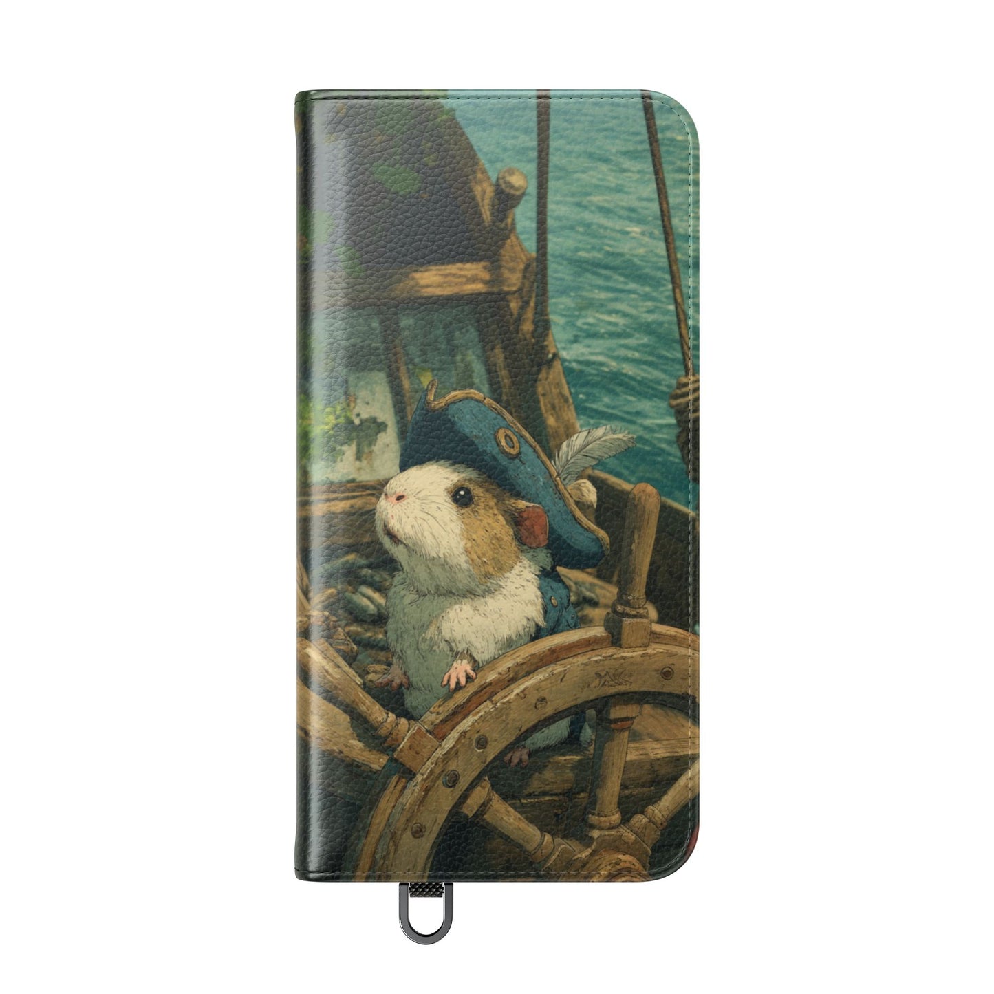 Pirate Captain Guinea Pig - Wallet Flip Case