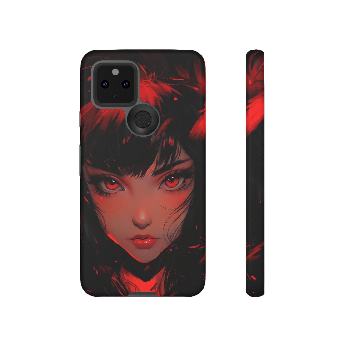 Fiery Gaze Anime Phone Case – iPhone, Google Pixel, Samsung Galaxy
