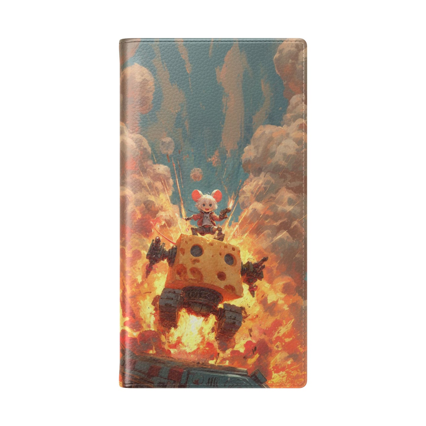 Battle Tank Mouse - Wallet Flip Case