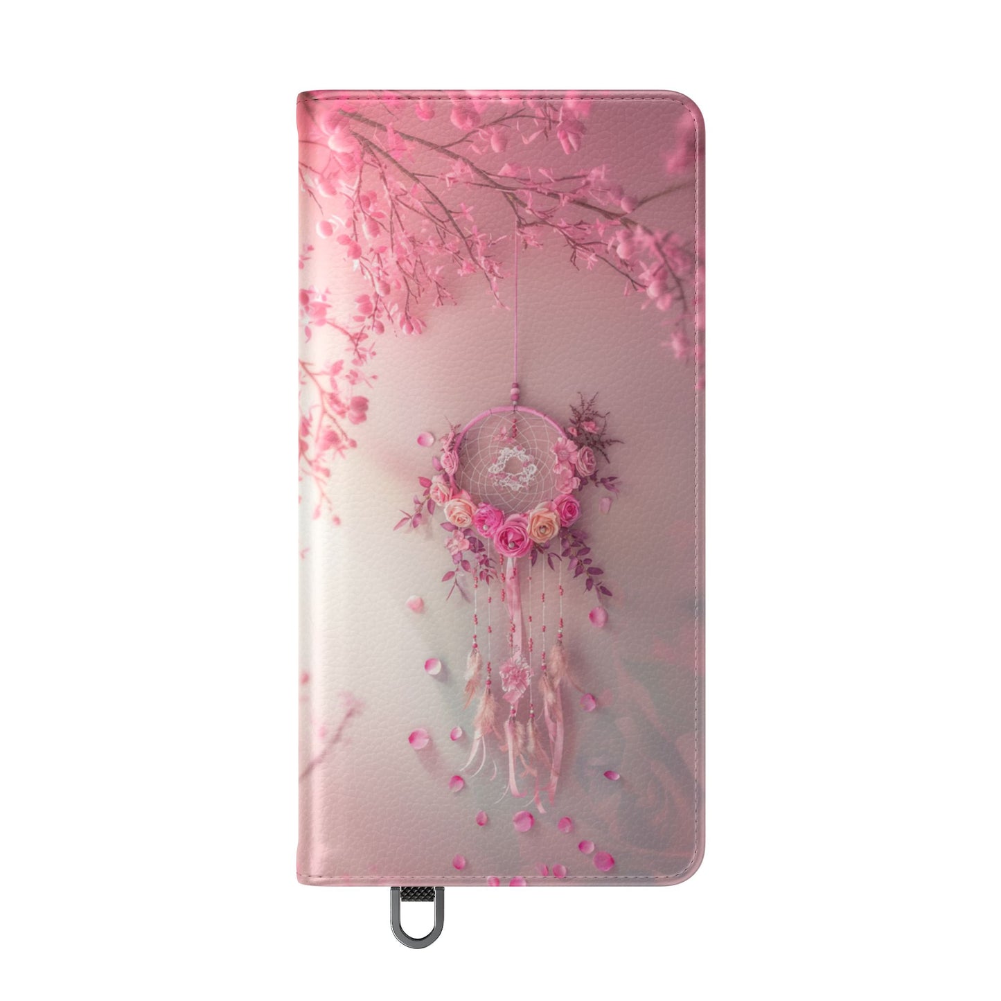 Pink Rose Dreamcatcher - Wallet Flip Case