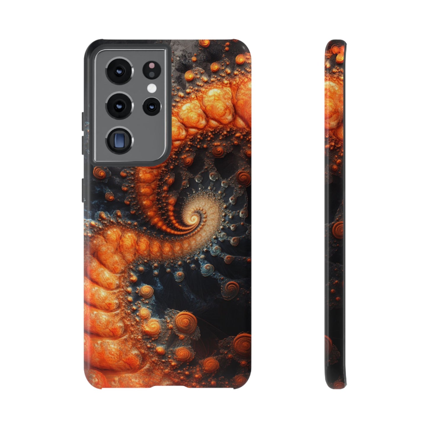 Amber Spiral Fractal – Tough Samsung Galaxy Case