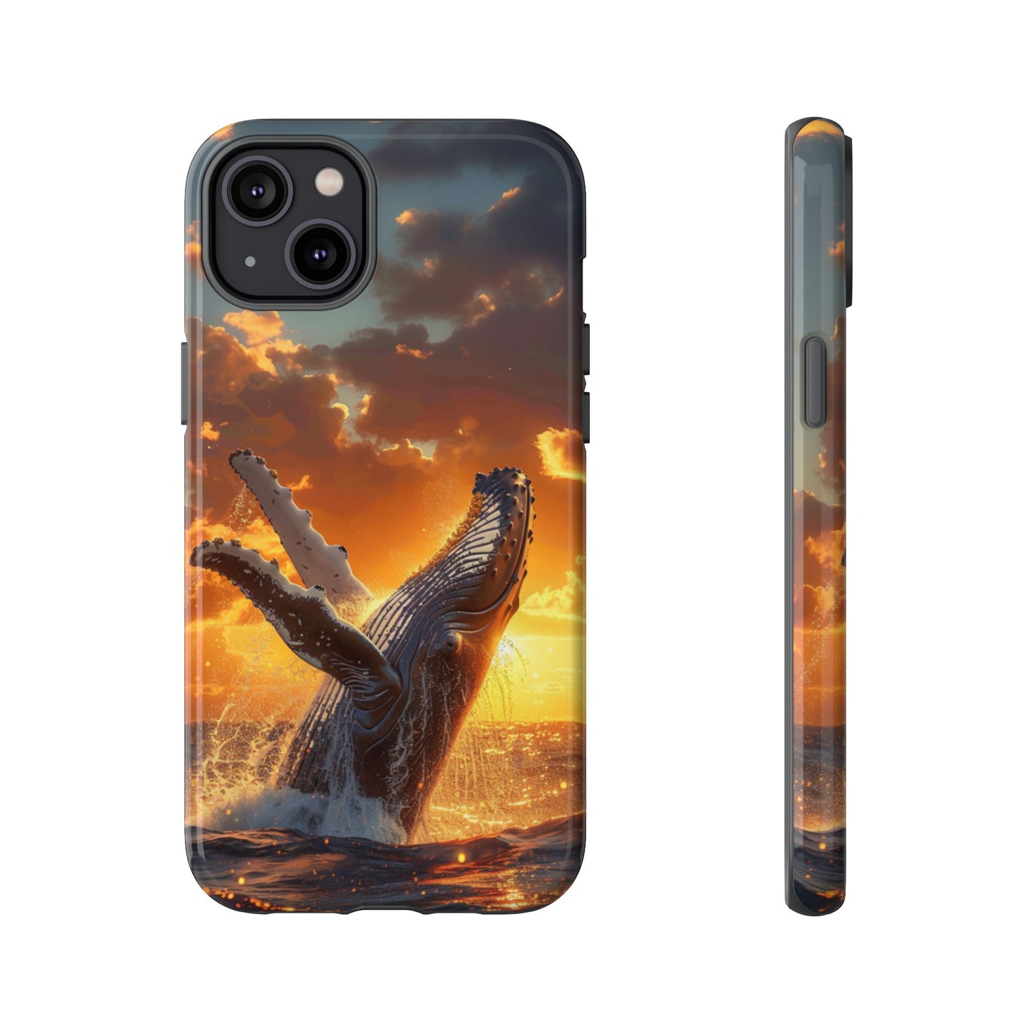 Sunset Breach Whale - Tough iPhone Case