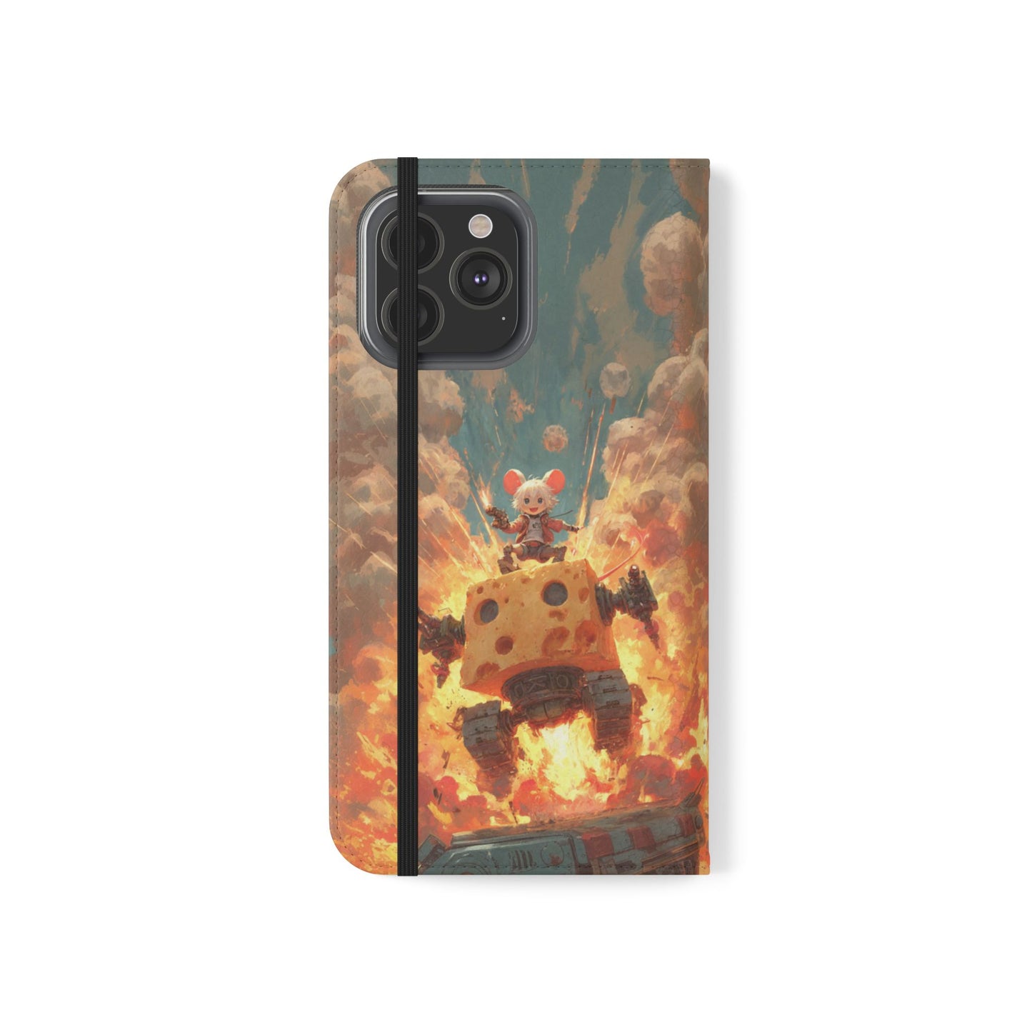 Battle Tank Mouse - Wallet Flip Case