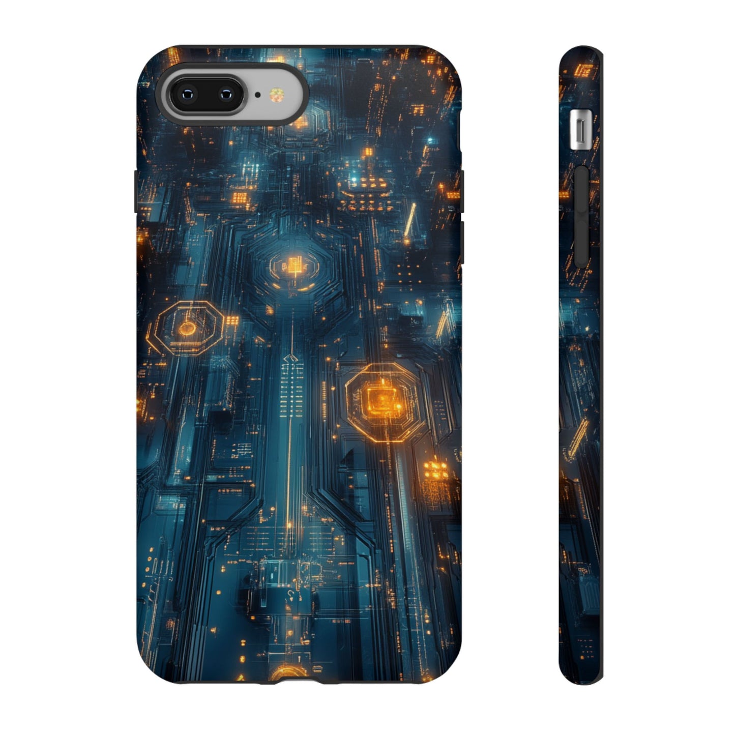 Quantum Neon Skyline – Tough iPhone Case