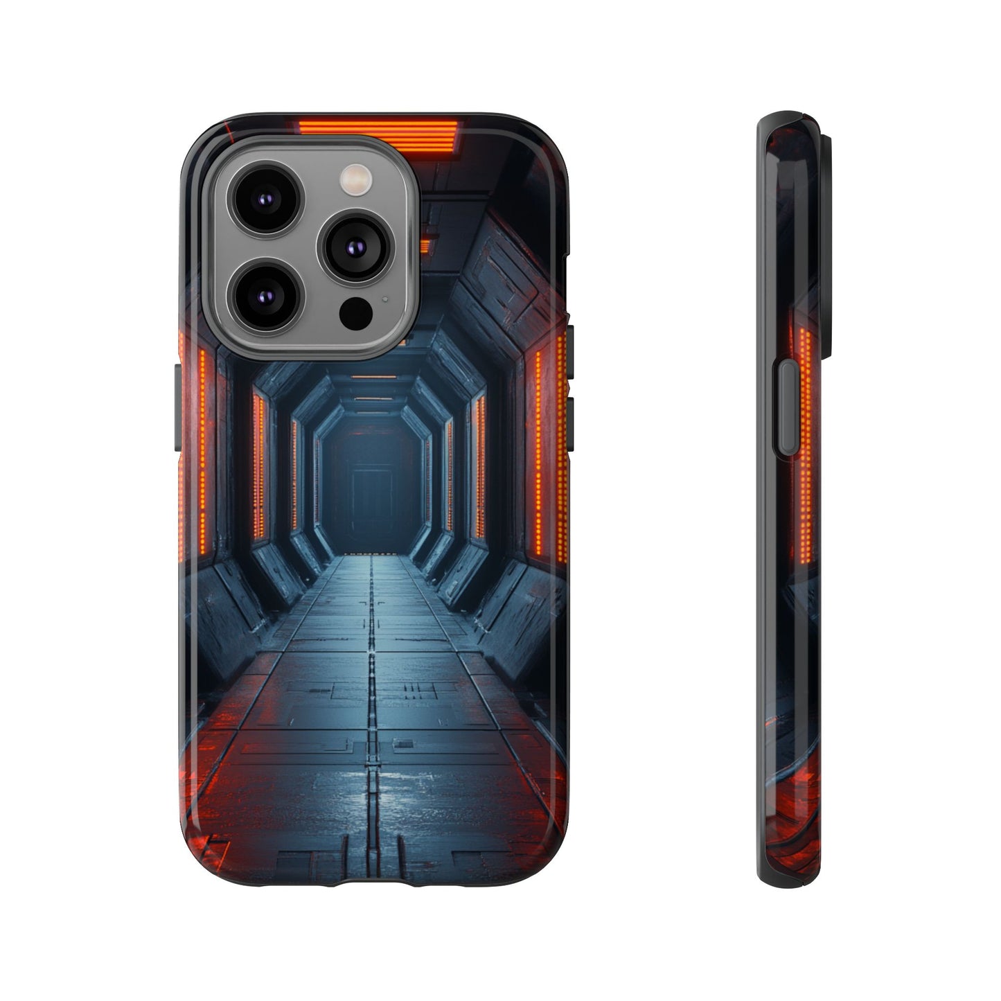 Red Alert Corridor – Tough iPhone Case