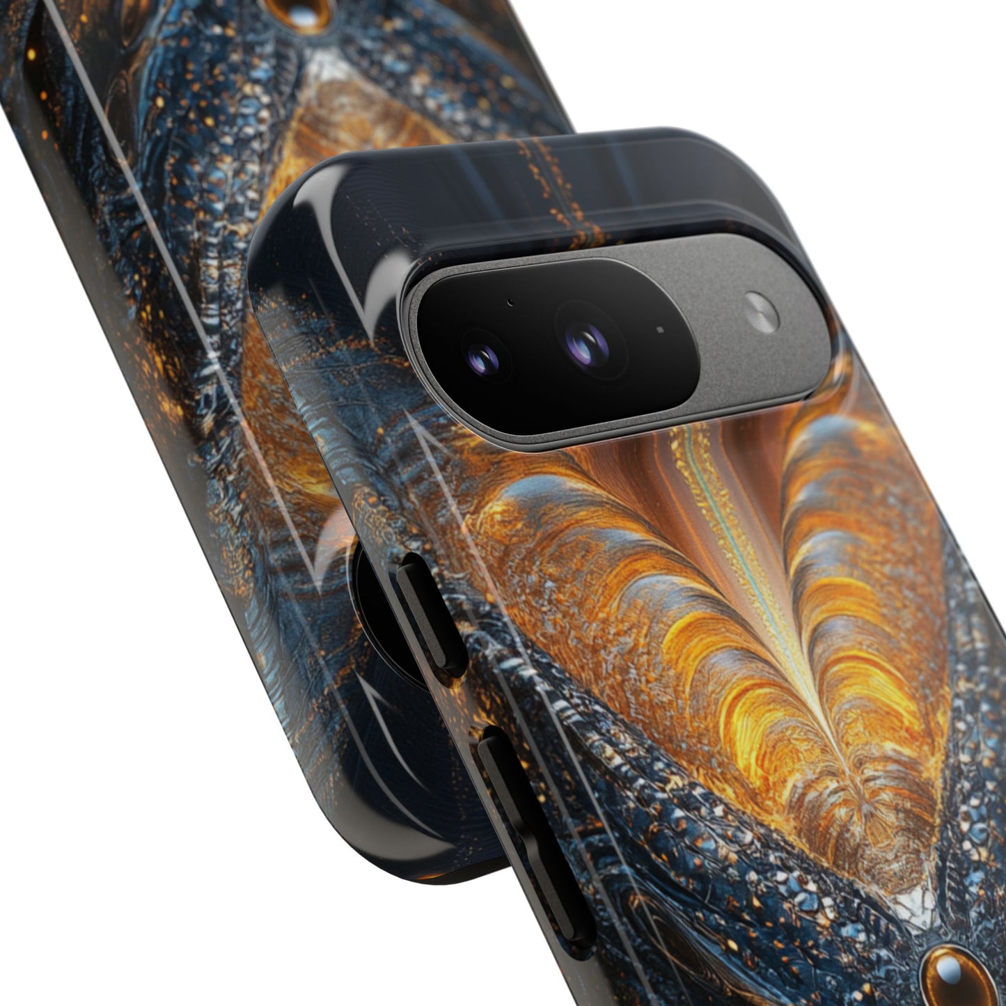 Obsidian Flare Fractal – Tough Google Pixel Case