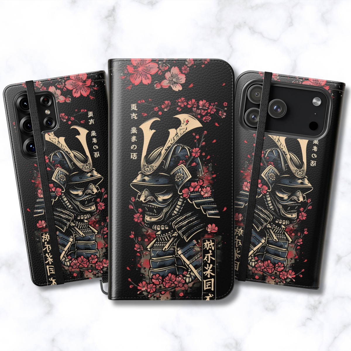 Samurai Cherry Blossom - Folio Wallet Case
