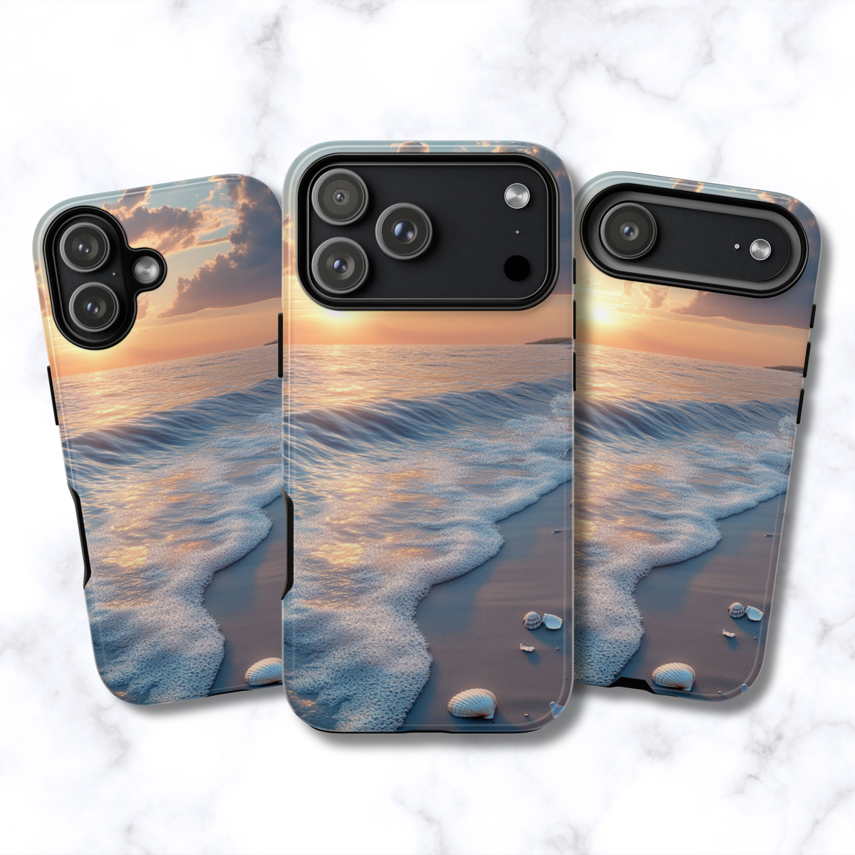 Sunset Beach Waves - iPhone Case