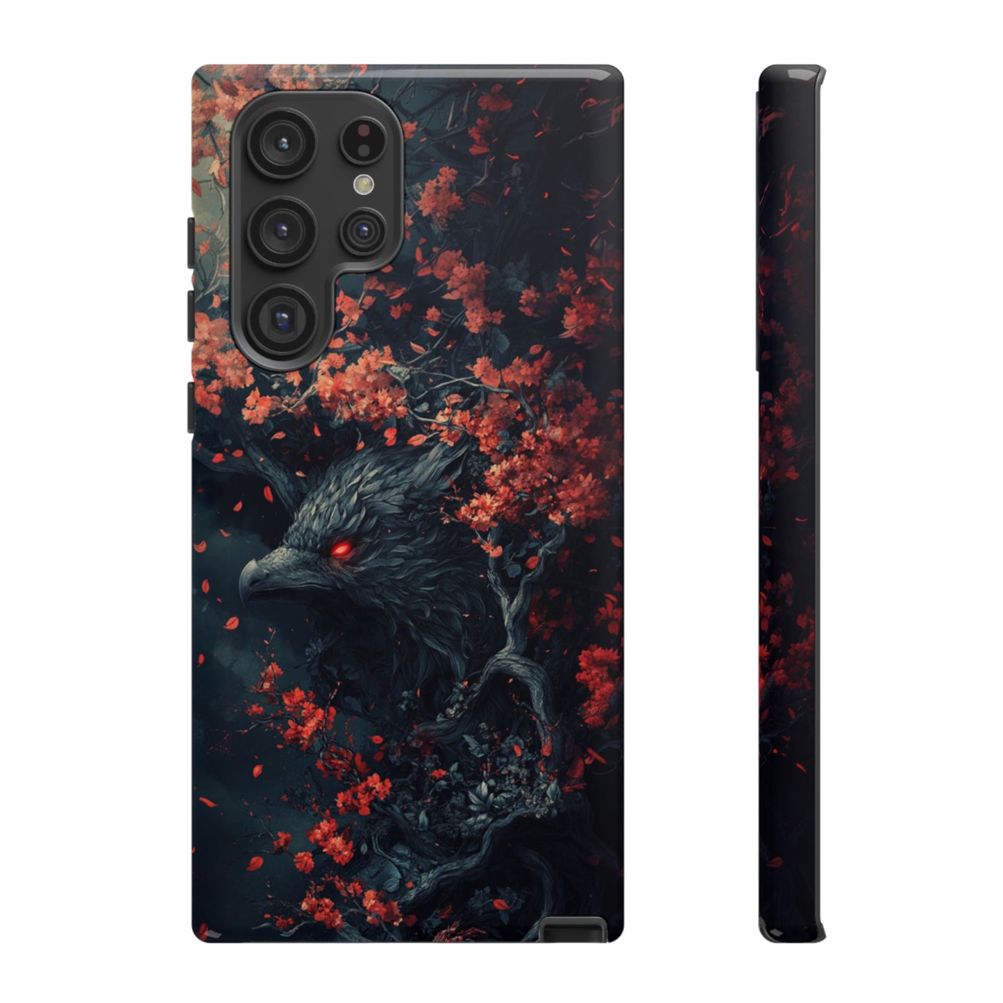 Crimson Raven Bloom – Tough Samsung Galaxy Case
