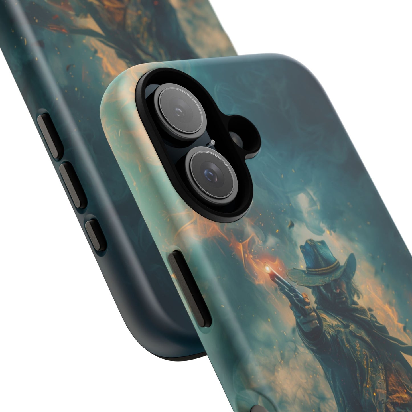 Flaming Outlaw Gunslinger – Tough iPhone Case