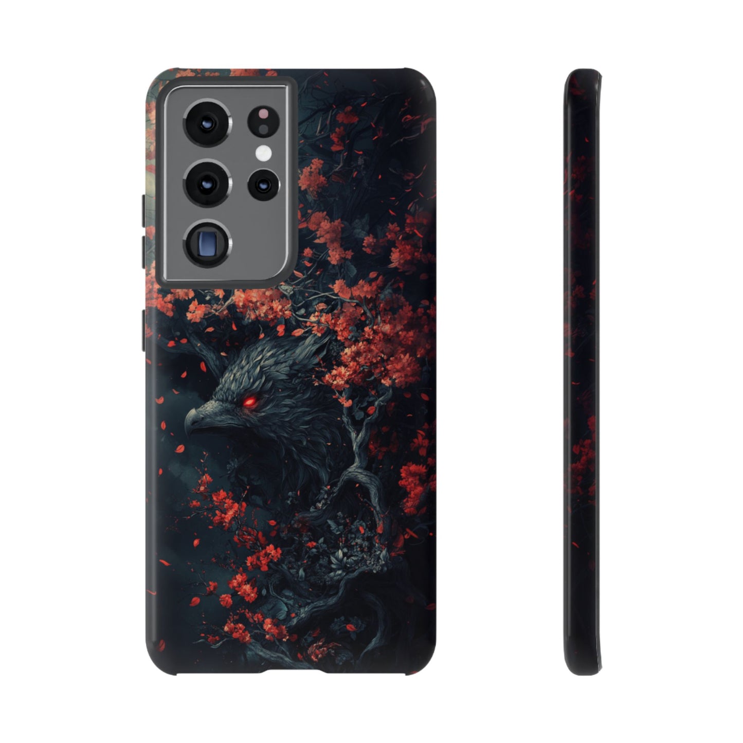 Crimson Raven Bloom – Tough Samsung Galaxy Case