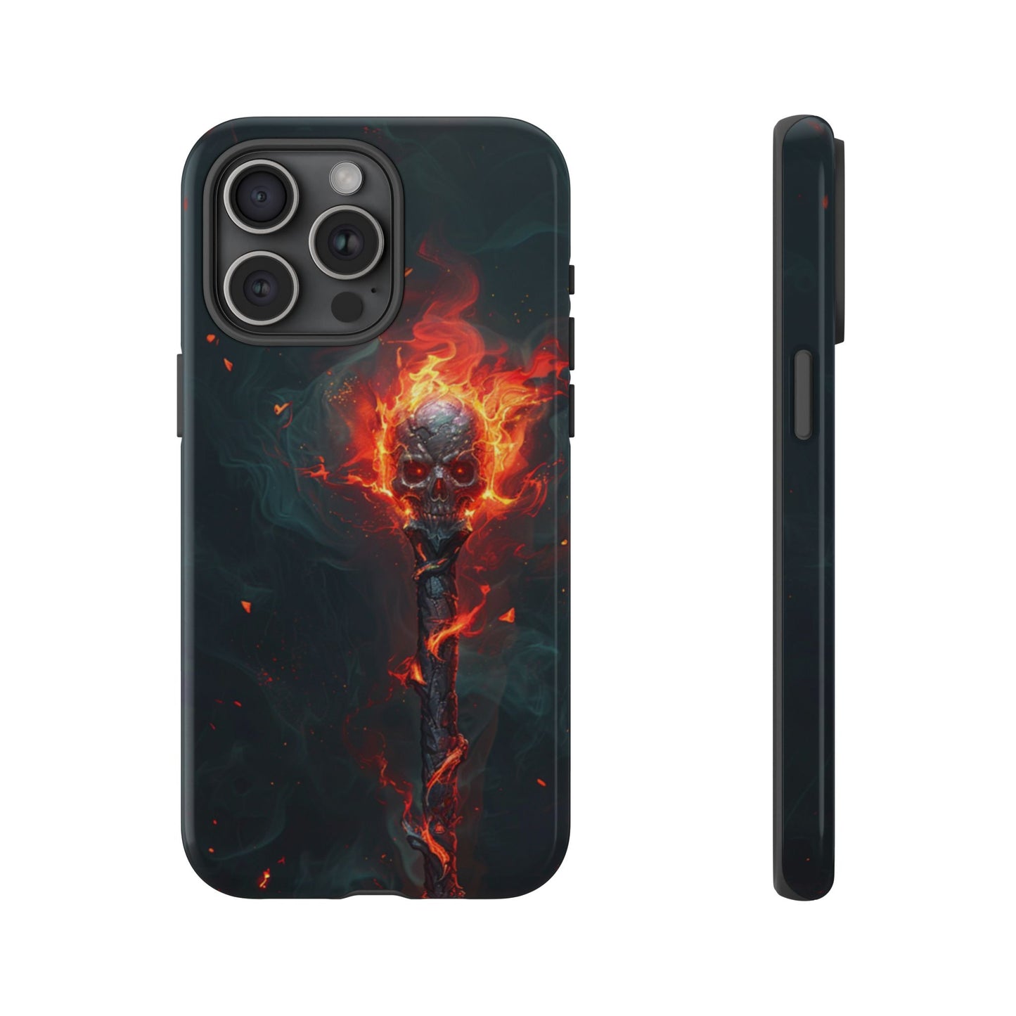 Inferno Skull Staff - Tough iPhone Case