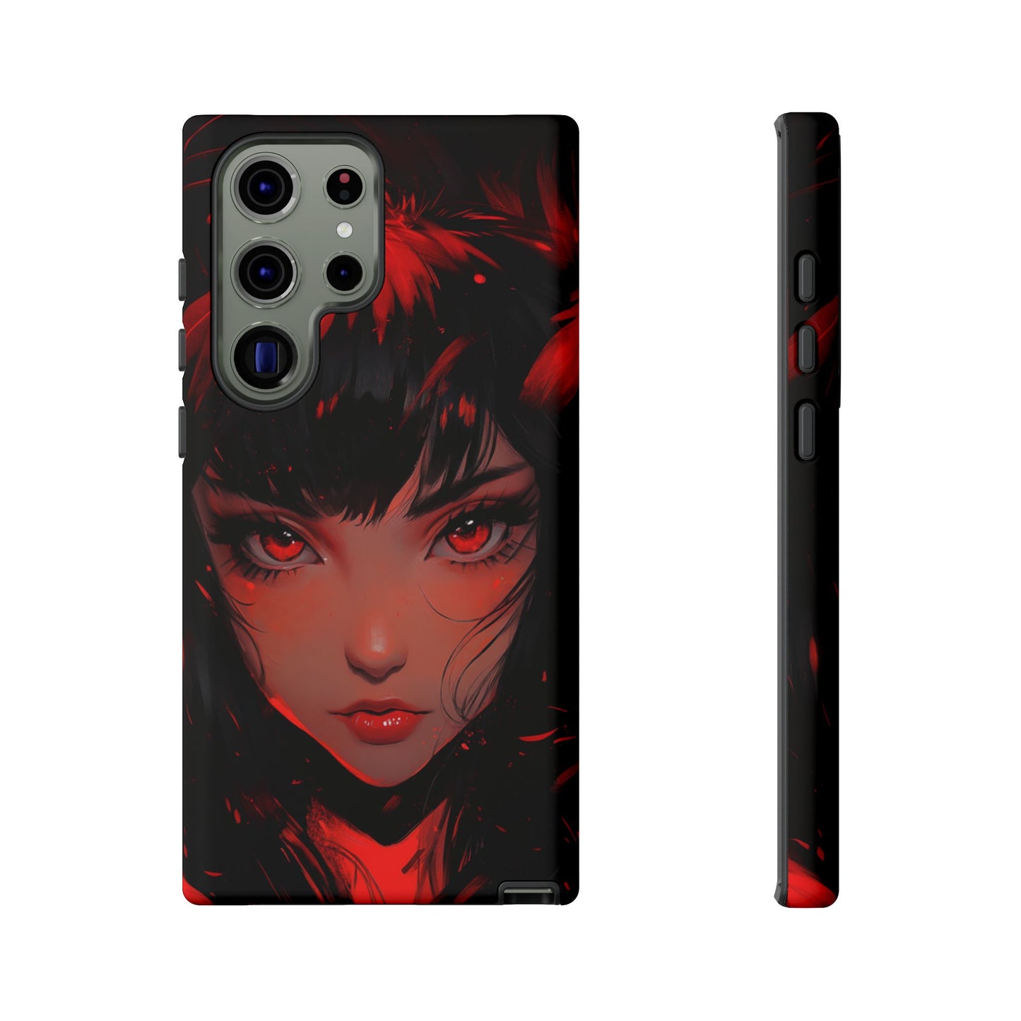 Fiery Gaze Anime Phone Case – iPhone, Google Pixel, Samsung Galaxy